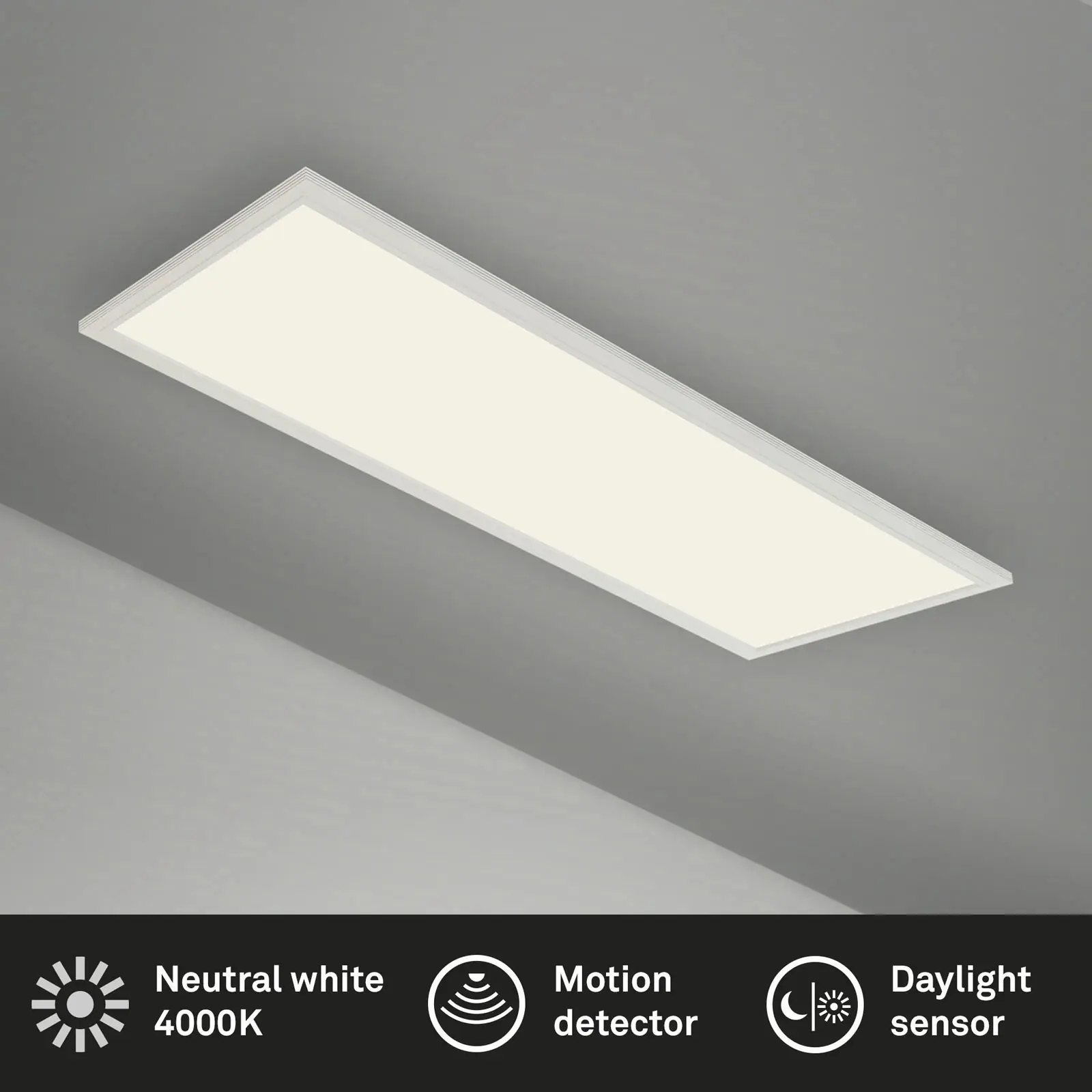 Briloner LED-Panelleuchte Piatto ultraflach Sensor weiß