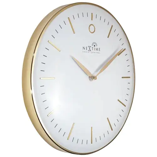 Nextime Wanduhr Small Glamour Ø 30 cm weiß