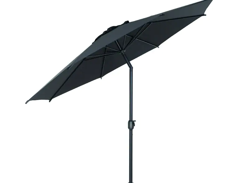 Siena Garden Mittelstockschirm Isa anthrazit Ø 300 cm