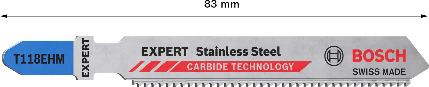 Bosch Expert Stichsägeblätter Stainless Steel T 118 EHM 3 Stück