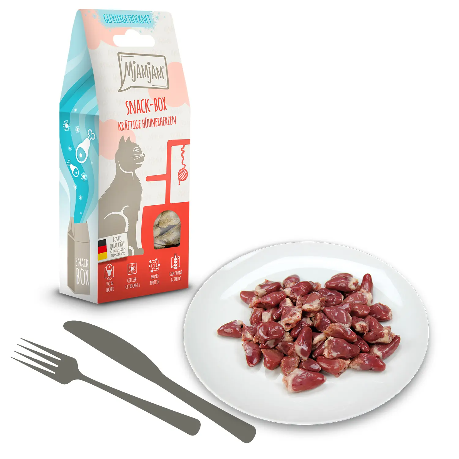 MjAMjAM Katzensnack 35 g Hühnerherzen