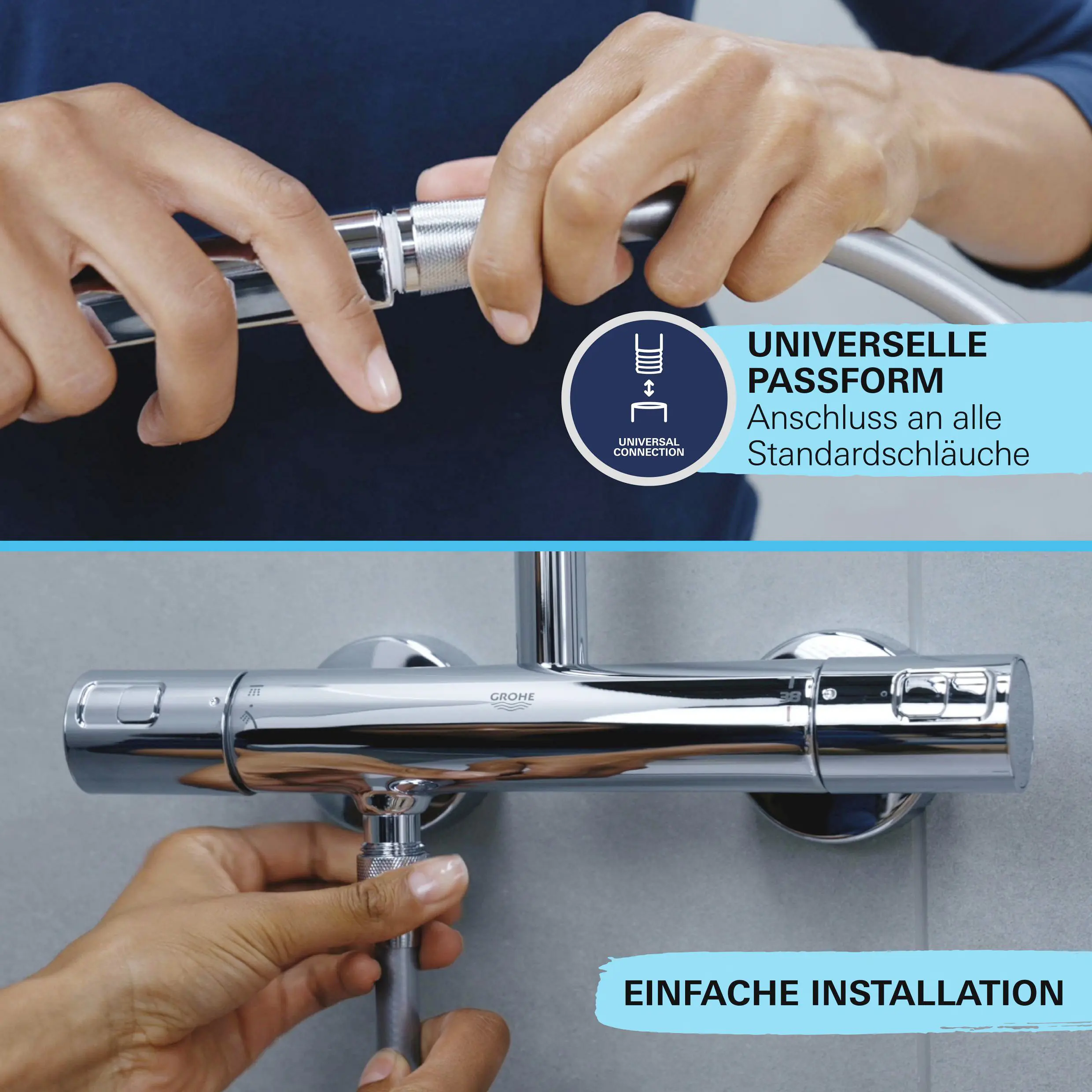 Grohe Brauseschlauch VitalioFlex Comfort 1,5 m chrom