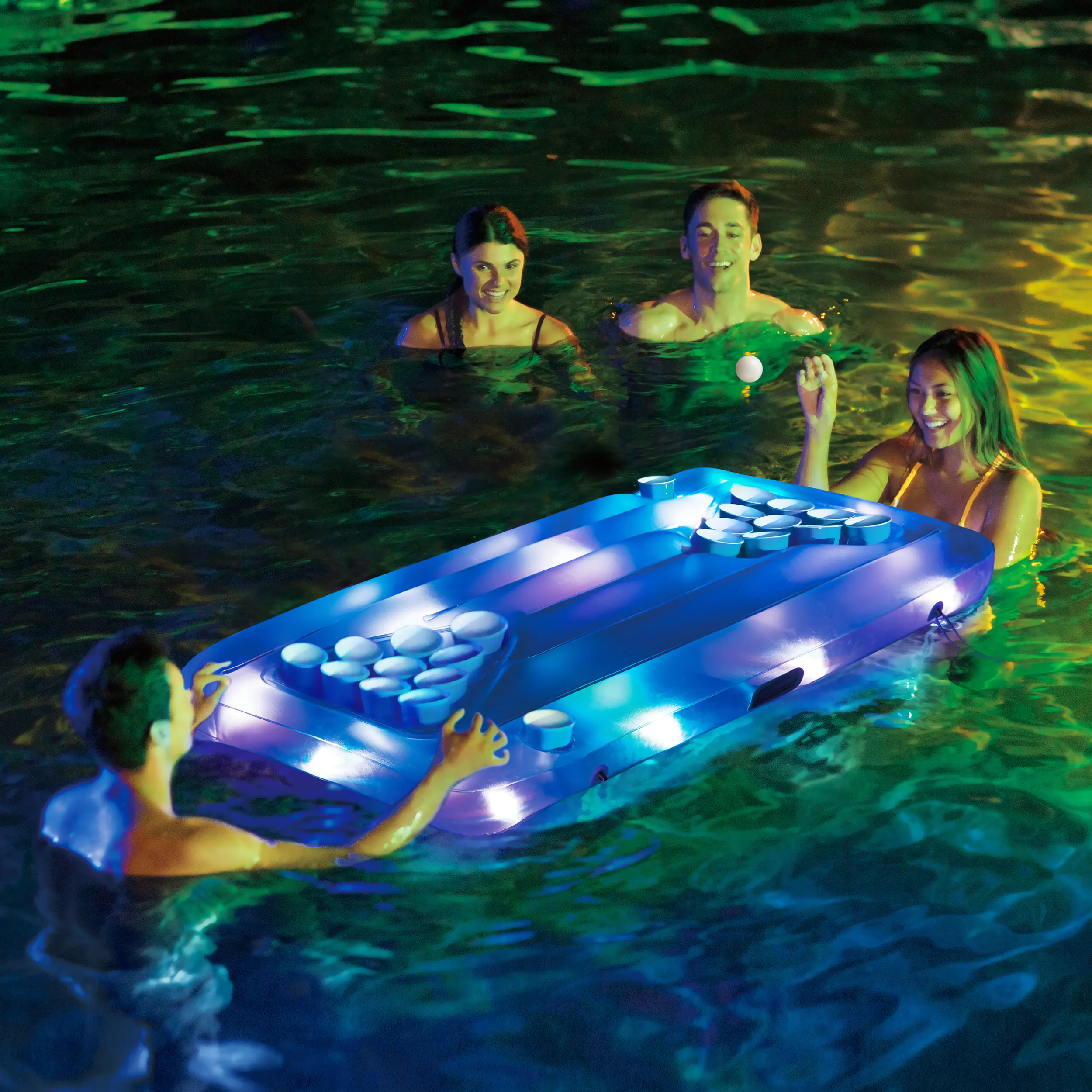 Funsicle Aqua Pong Glow 160x84x19 cm 