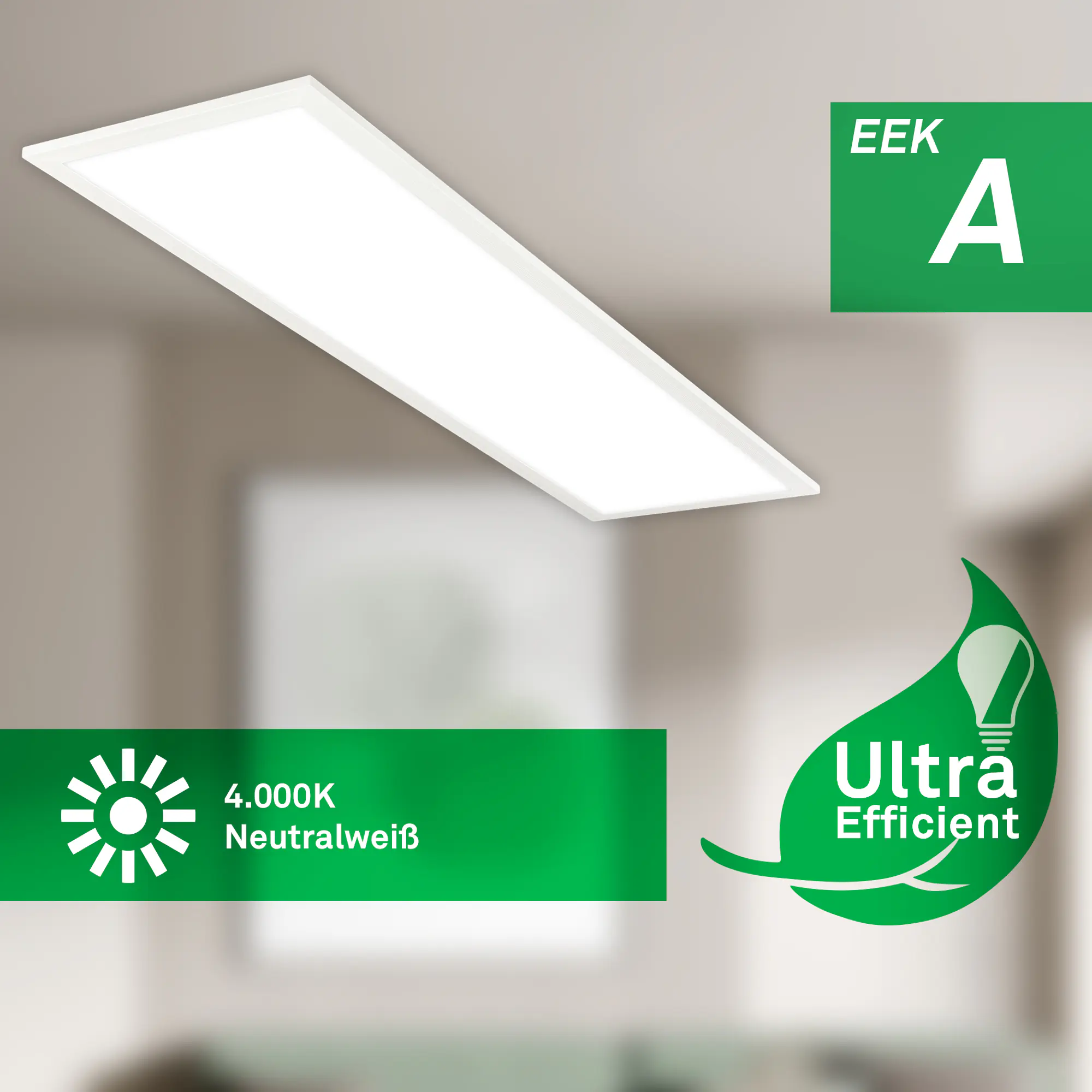 Briloner LED Panel Simple A 13,5W 100x25 cm weiß neutralweiß