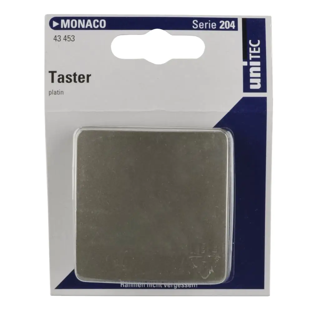 Unitec Taster Monaco mit Wippe platin