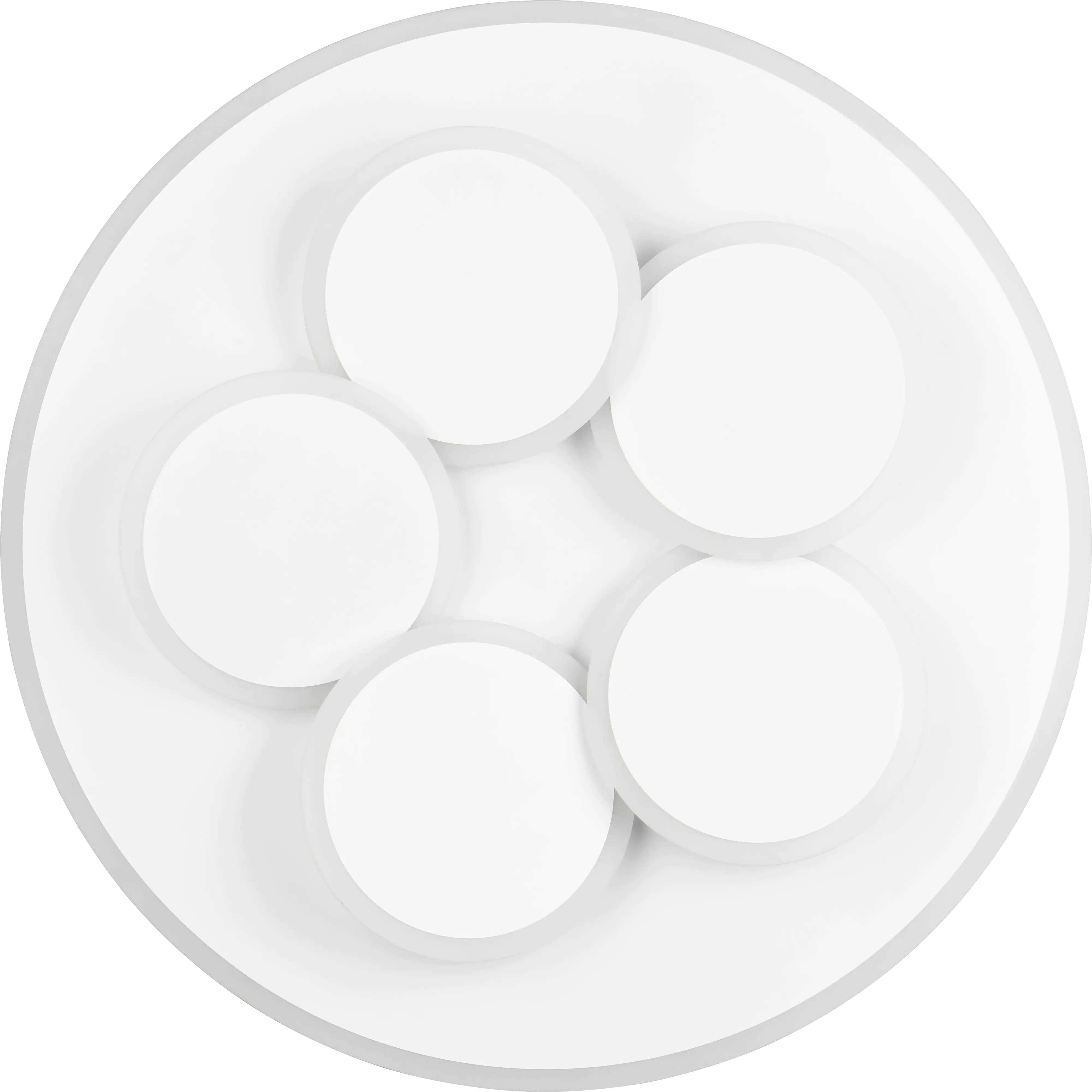 Trio Leuchten LED Deckenleuchte Mandela 35W, warmweiß-kaltweiß, weiß