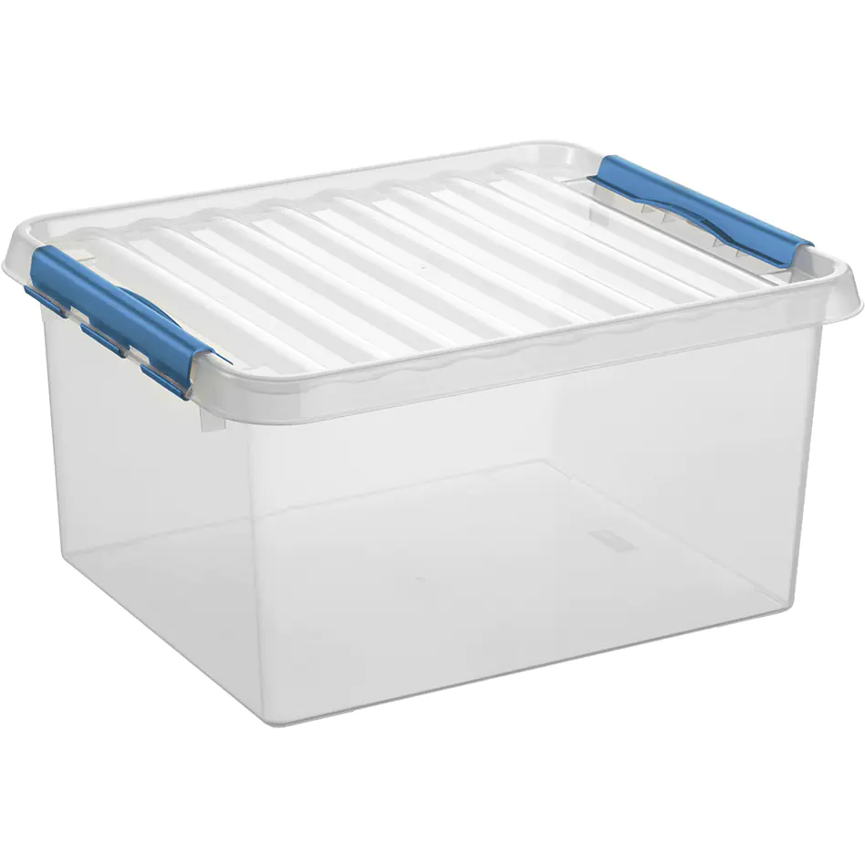 Sunware Aufbewahrungsbox Q-Line mit Deckel 50 x 40 cm 36 L transparent
