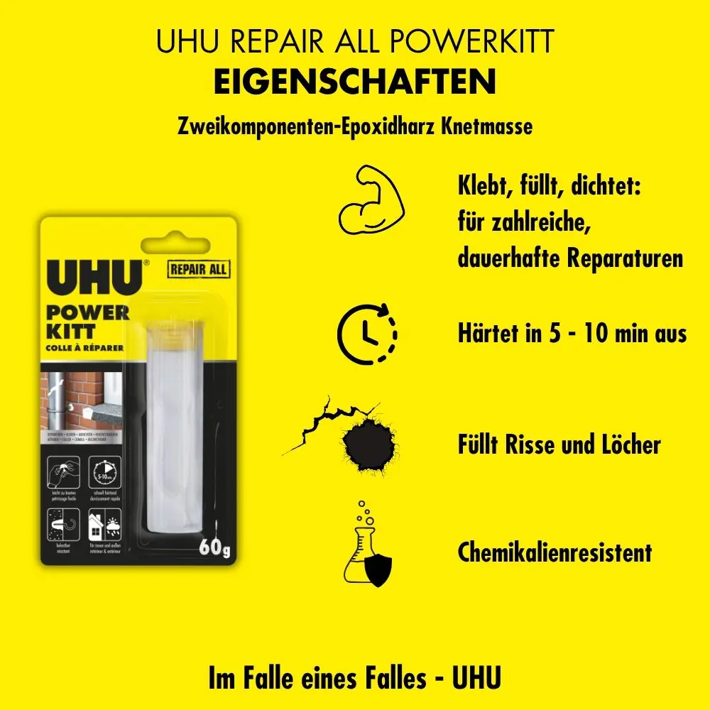 UHU Repair all Powerkitt Spezialkleber 60 g