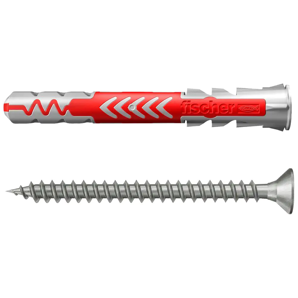 Fischer Dübel Duopower 8.0 x 65 mm mit Schrauben - 2 Stück