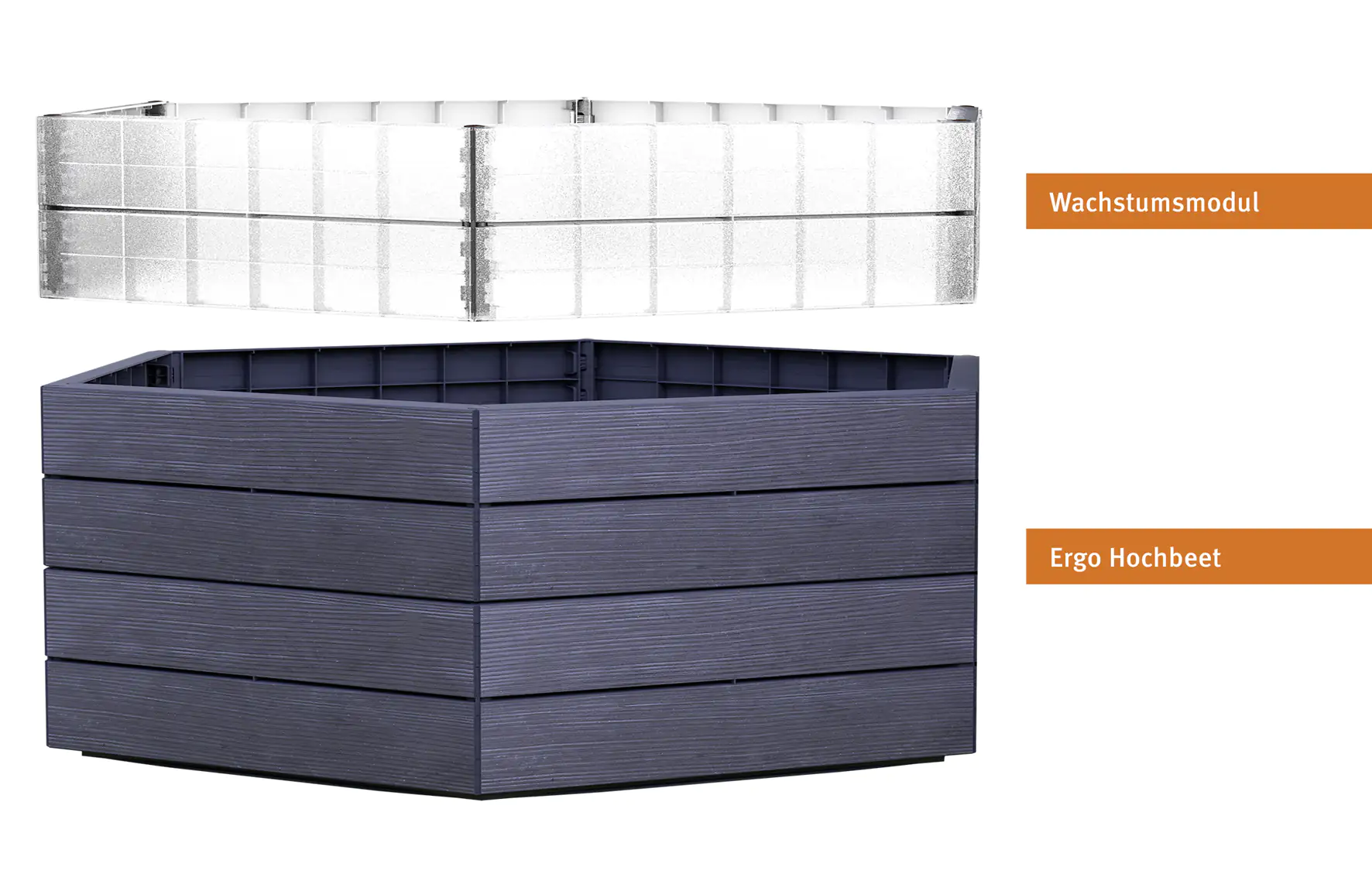 Garantia Hochbeet Ergo Turbo XL 75 125 x 145 x 75 cm, Wood