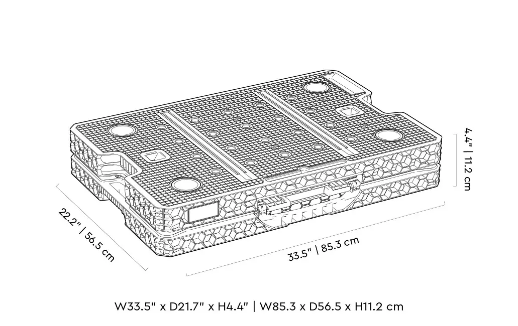 Keter faltbare Werkbank 2.0 inkl. Schraubzwingen 85 x 57 cm max. 453 kg