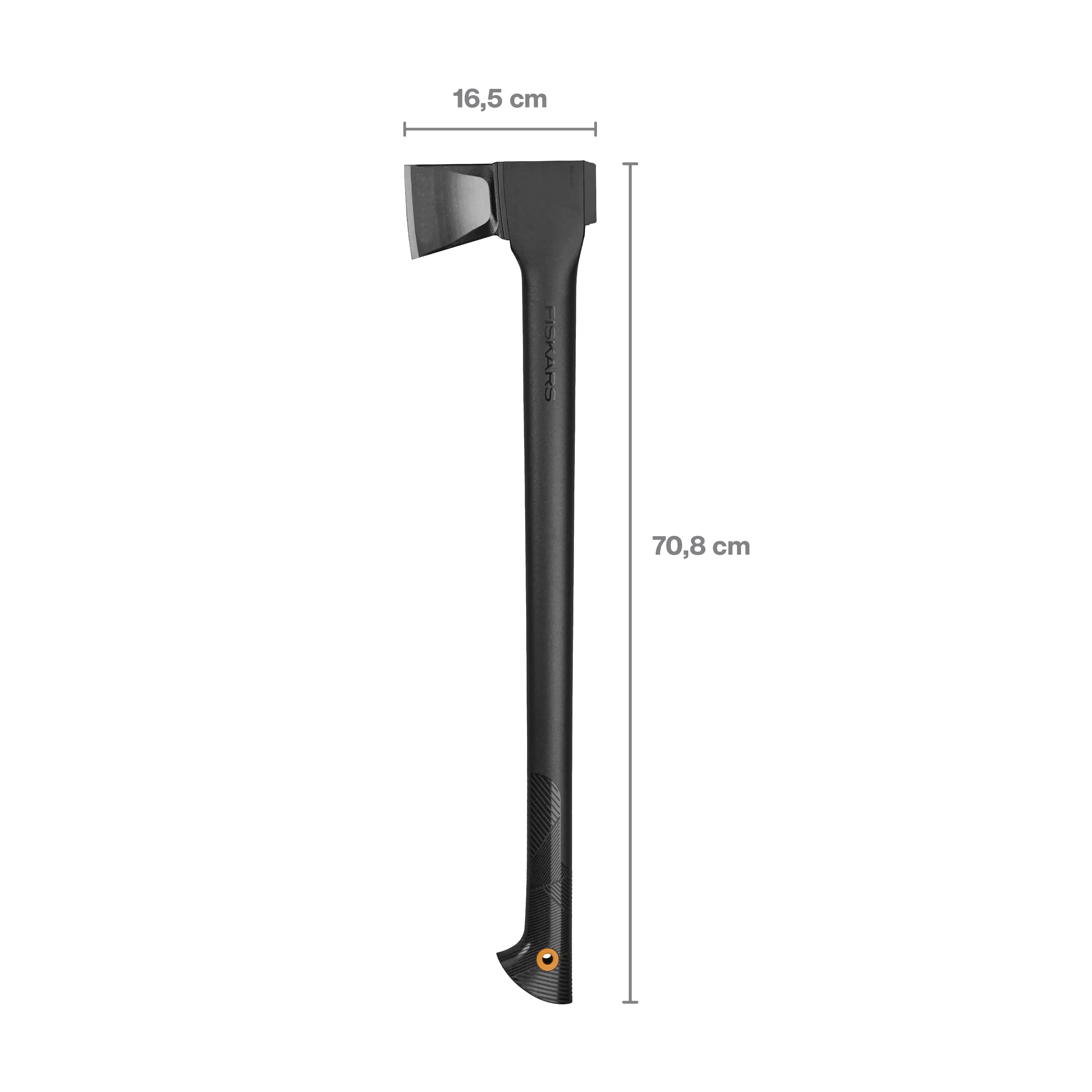 Fiskars Solid Universalaxt A6 Mit Klingen- und Transportschutz 3.5 x 21 x 75.5 cm FiberComp und Stahl 1,656 kg