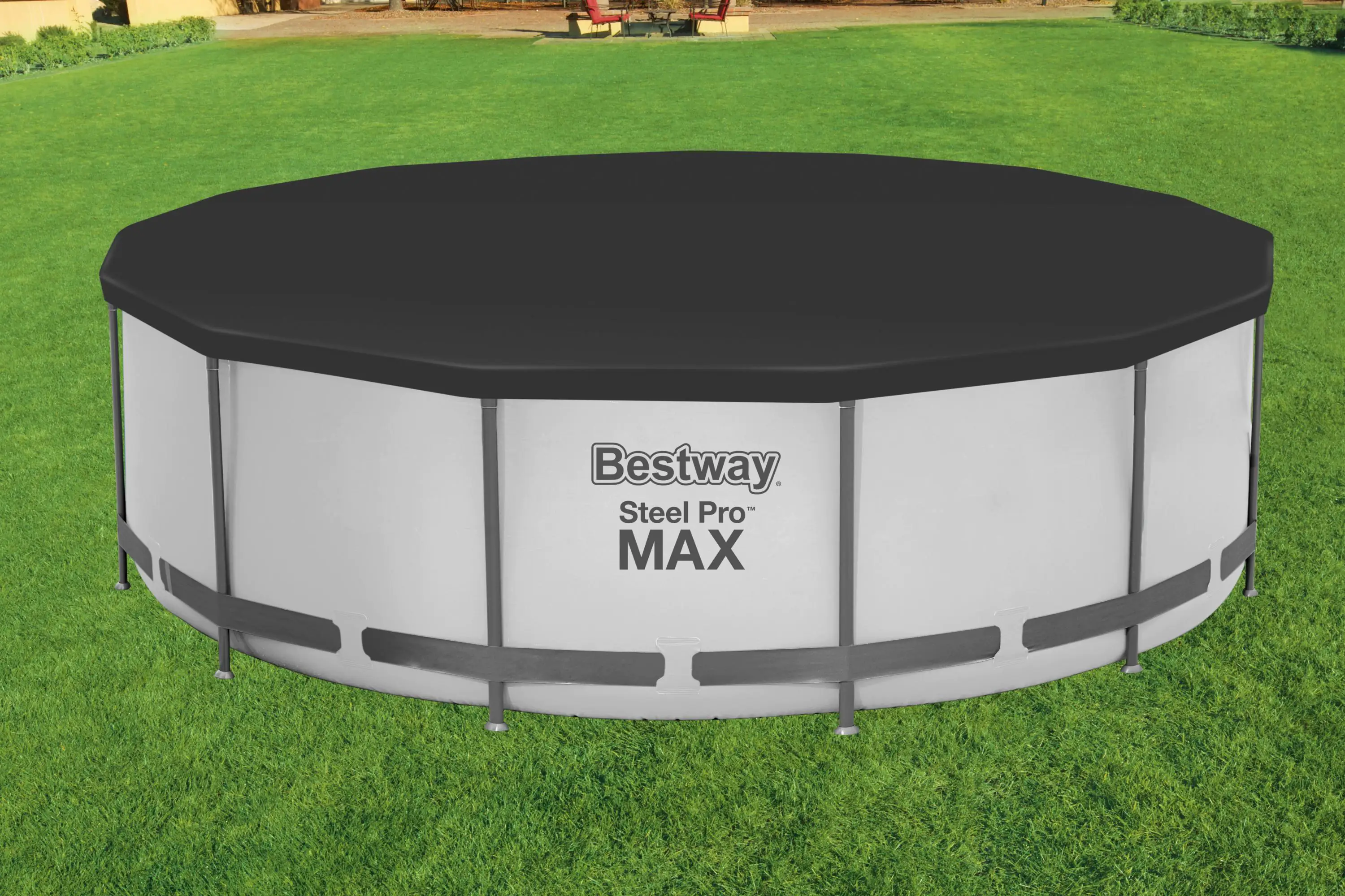 Bestway Poolabdeckung rund Ø 3,70 m