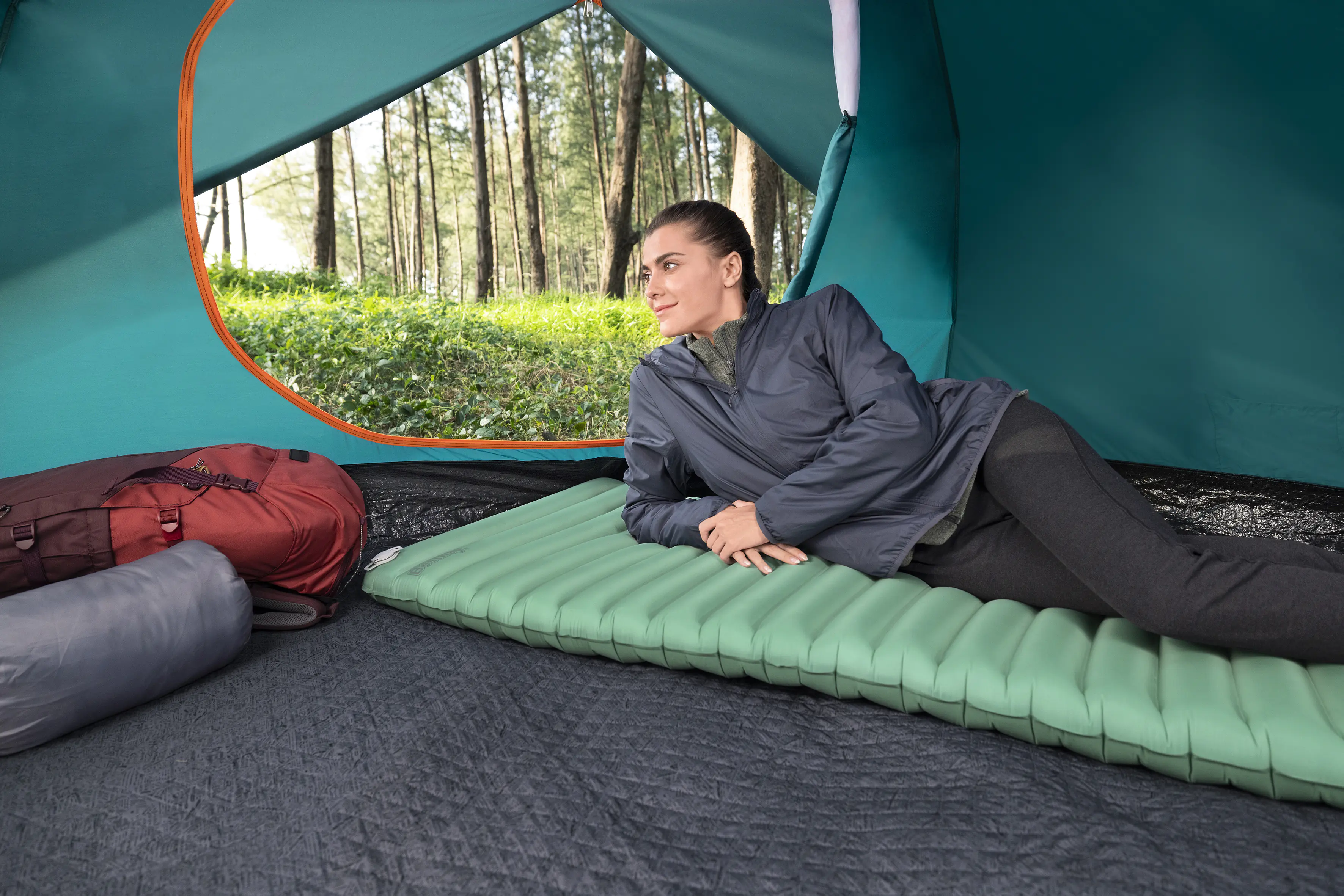 Bestway Isomatte AdventuRest aufblasbar grün 198 x 71 x 8 cm