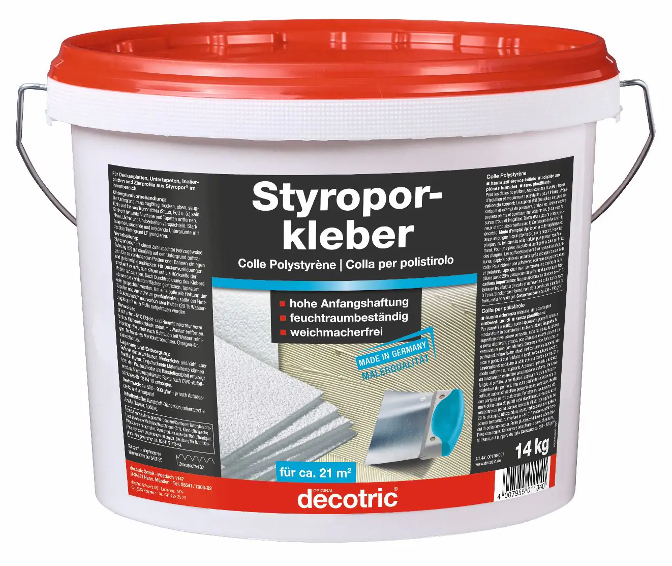 Decotric Styroporkleber 14 kg