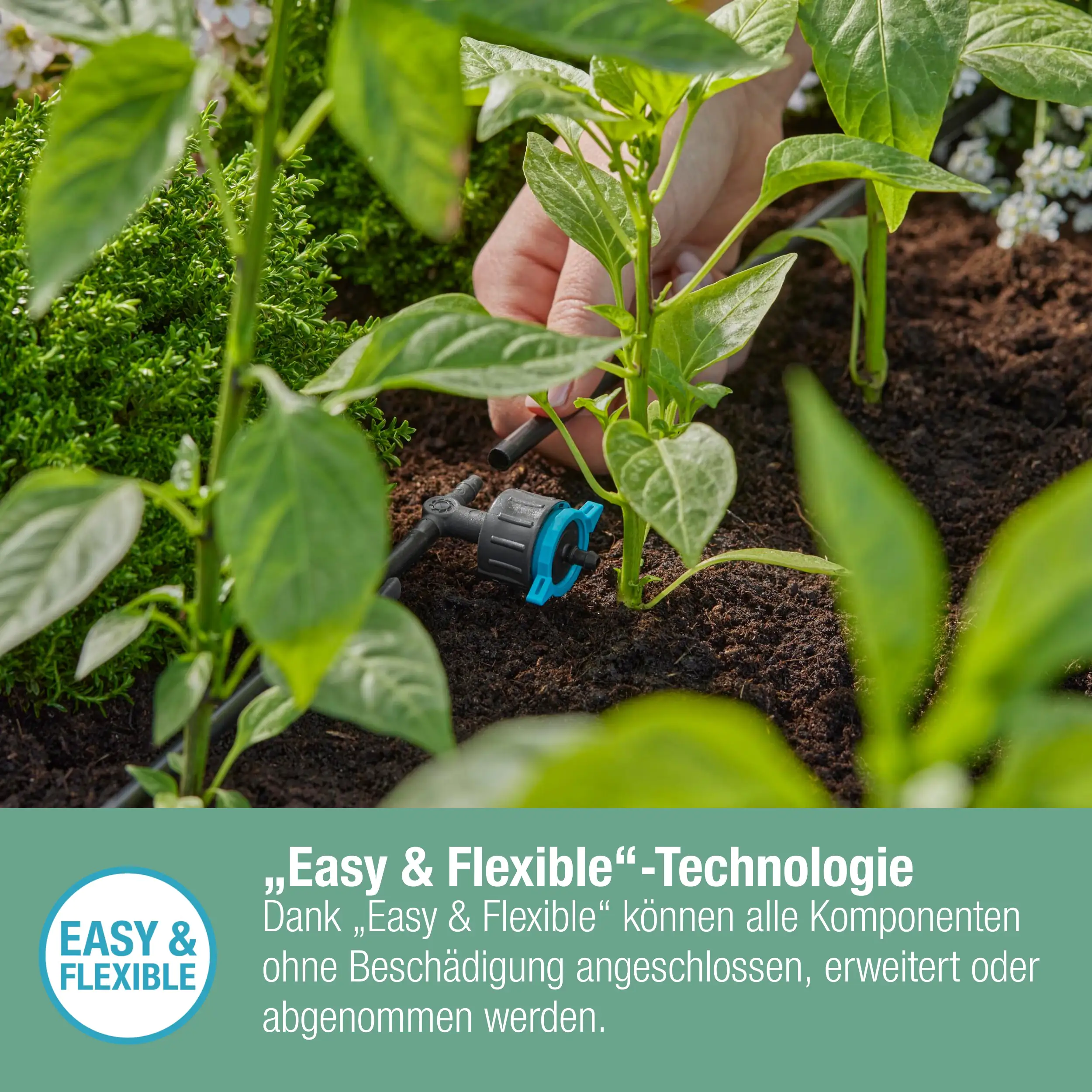 Gardena Reihentropfer, 1-8 l/h regulierbar