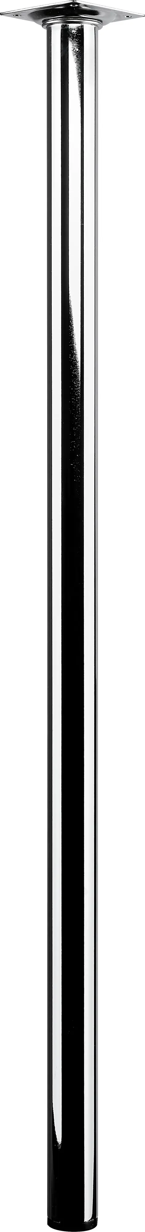 Hettich Tischbein 3,0 x 70 cm Stahl verchromt - 1 Stück