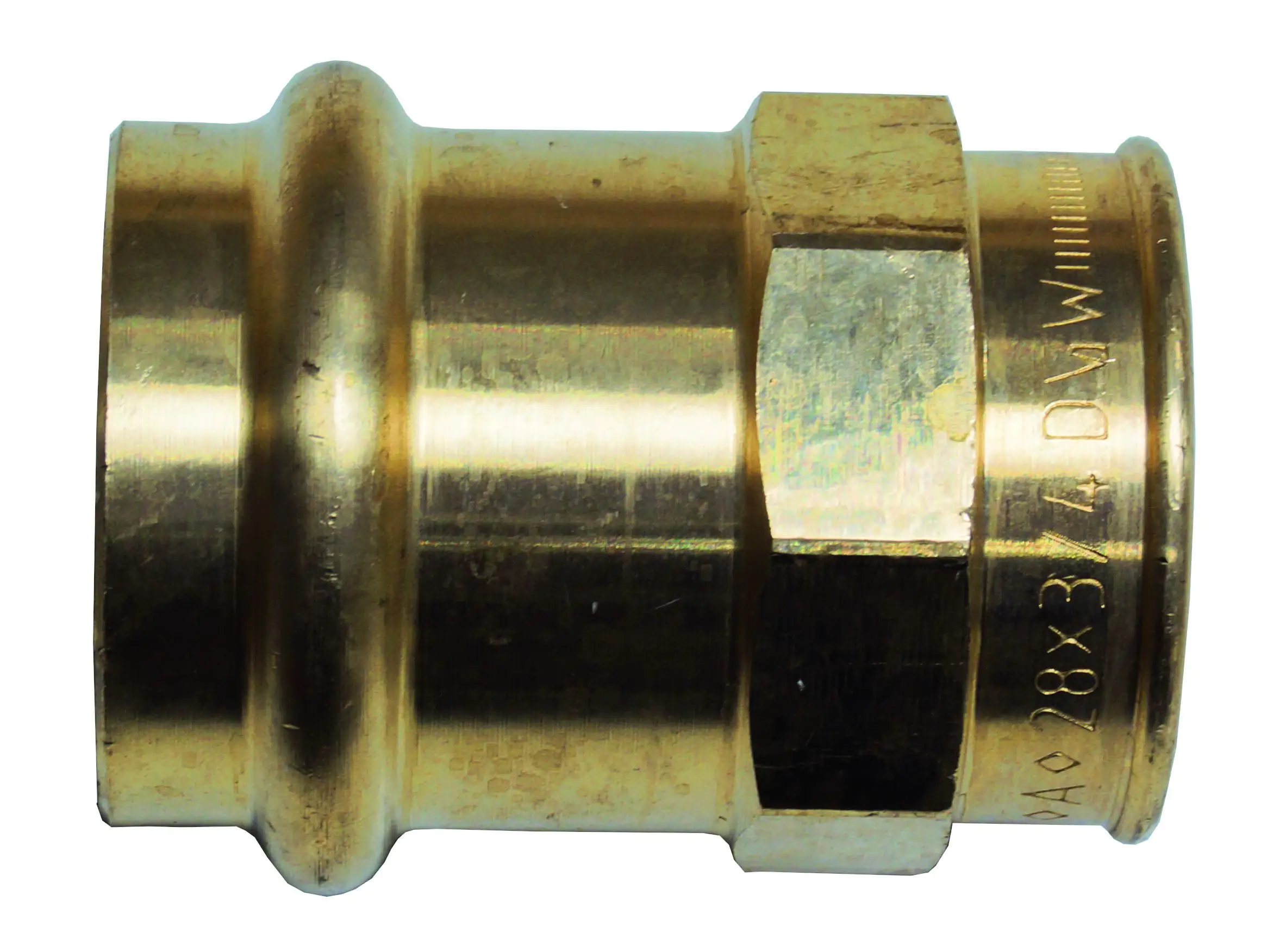 Cornat Press-Übergangs-Muffe Rotguss, ø 28 mm, 3/4" IG