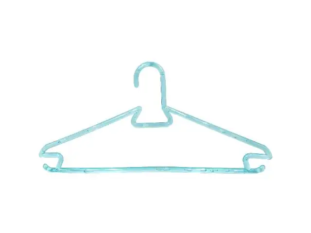 TrendLine Kleiderbügel mit Steg Kunststoff blau 5 Stück
