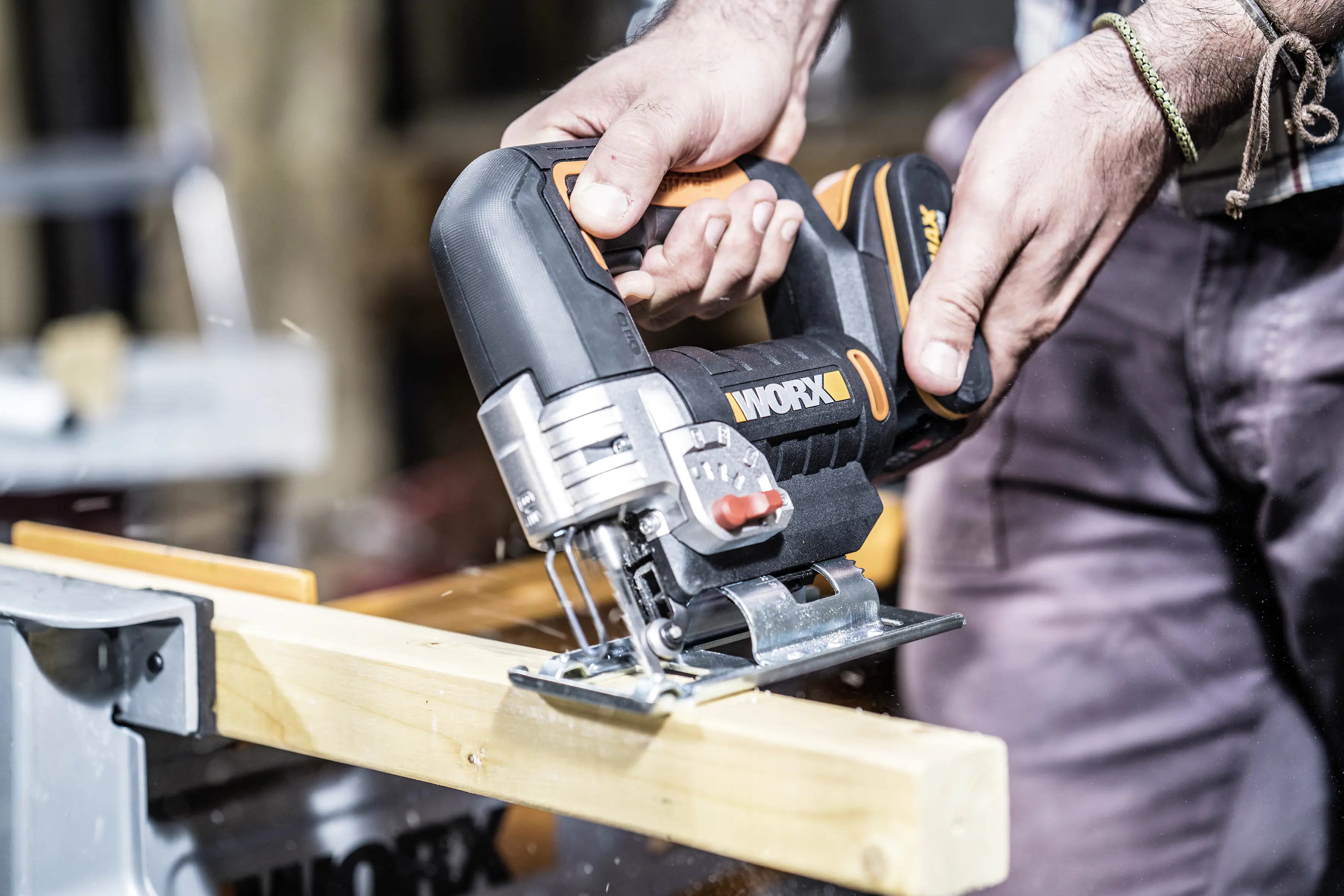 Worx Akku-Pendelhub-Stichsäge WX543.9 20 V, ohne Akku und Ladegerät