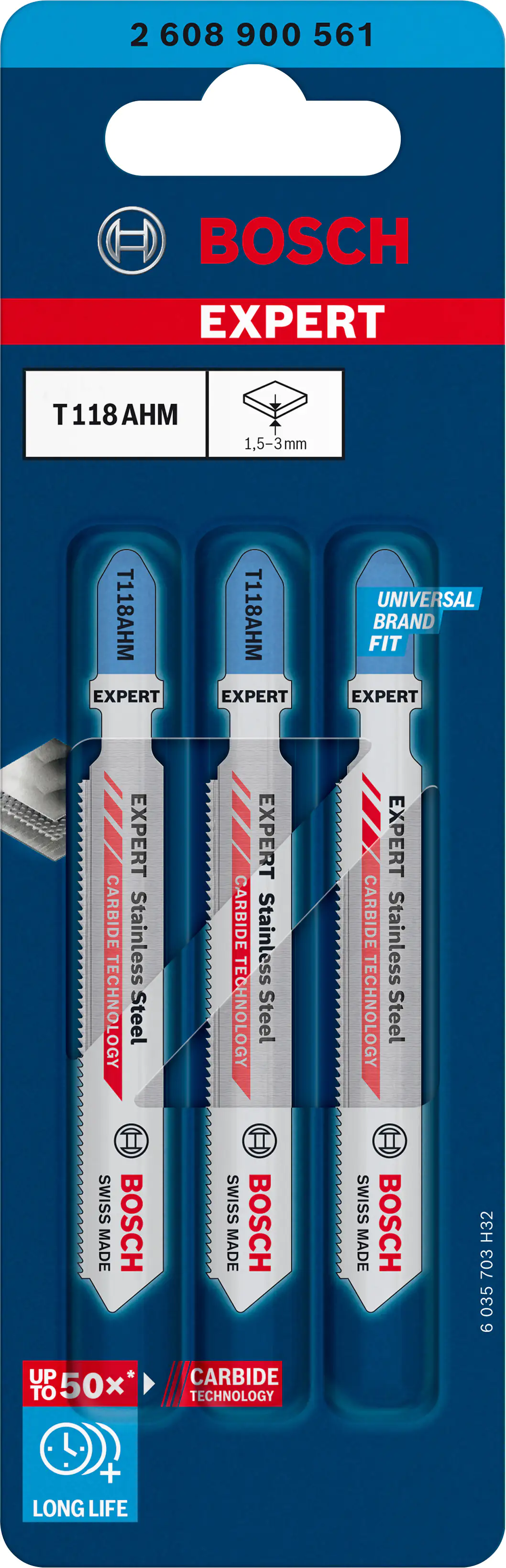 Bosch Expert Stichsägeblatt T118 AHM 3 Stück