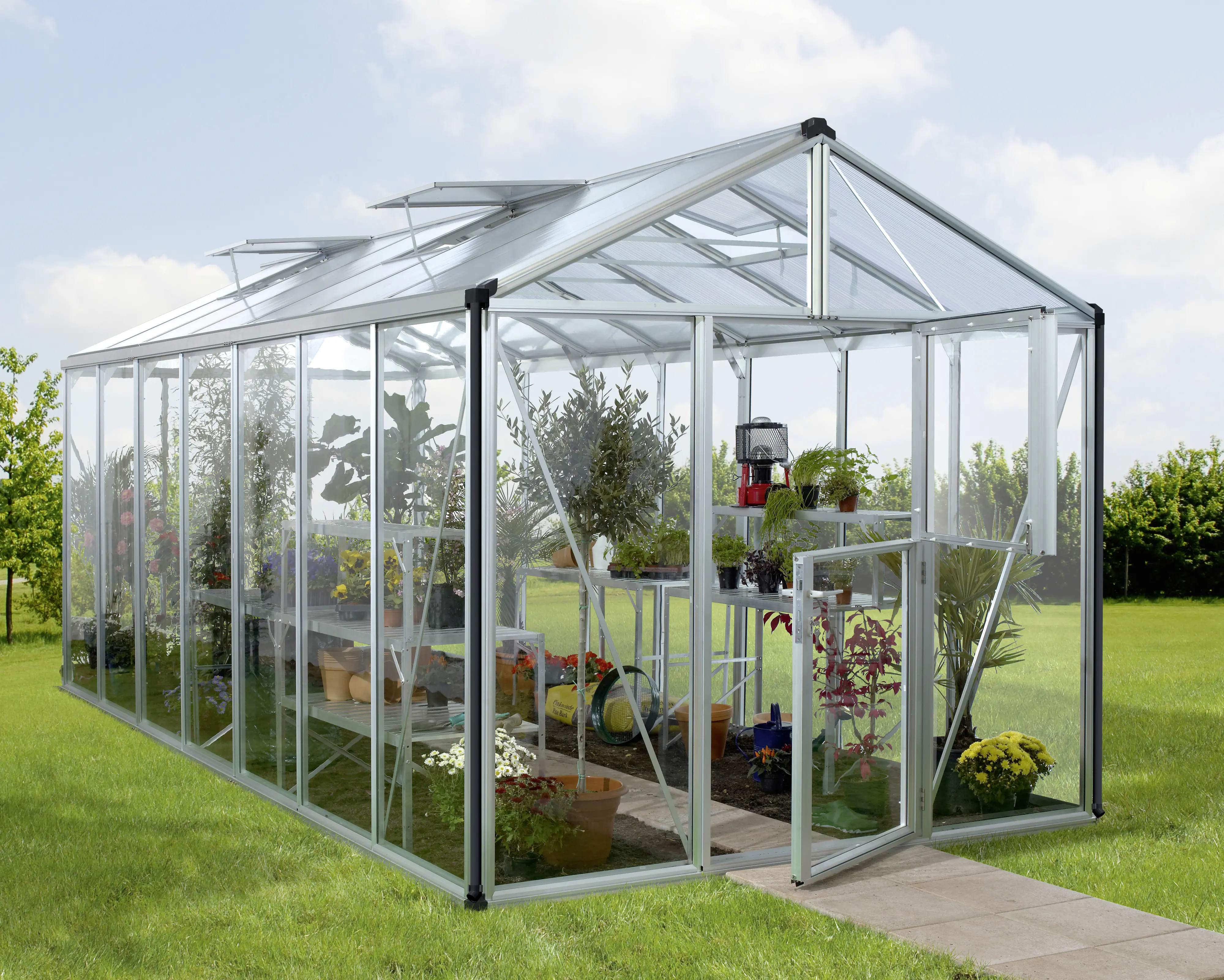 Vitavia Gewächshaus Zeus 13800 ESG 3 mm 266 x 547 cm