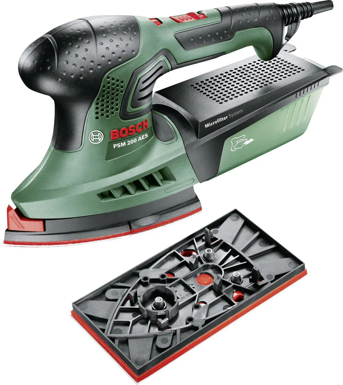 Bosch Multischleifer PSM 200 AES 200 W, inkl. Zubehör, im Koffer
