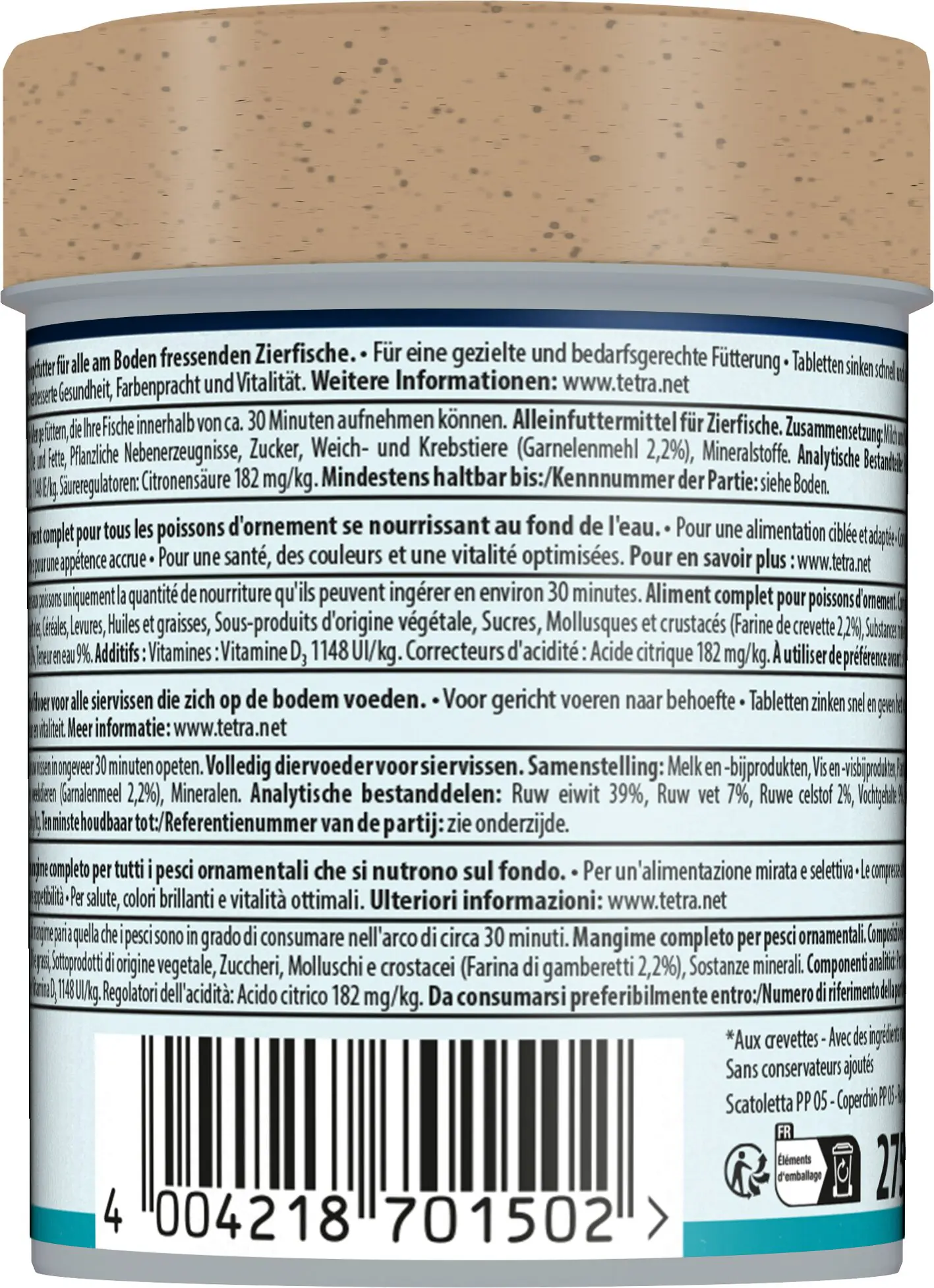 Tetra Zierfischfutter Tablets Tabi Min