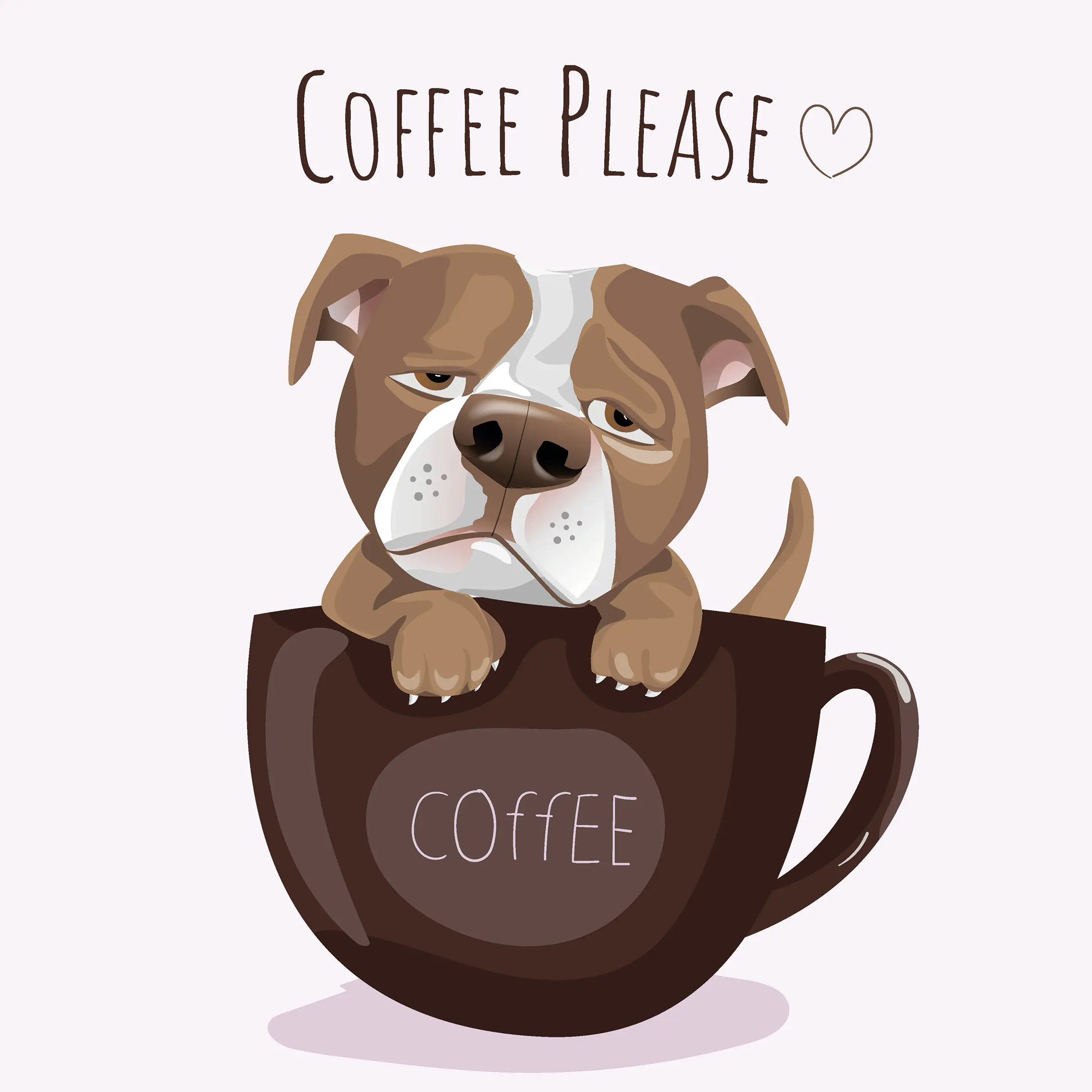 Keilrahmenbild Coffee Please 30 x 30 cm
