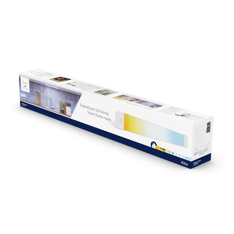 Müller Licht tint LED Unterbauleuchte Alba weiß 50 x 6 cm RGBW Smart