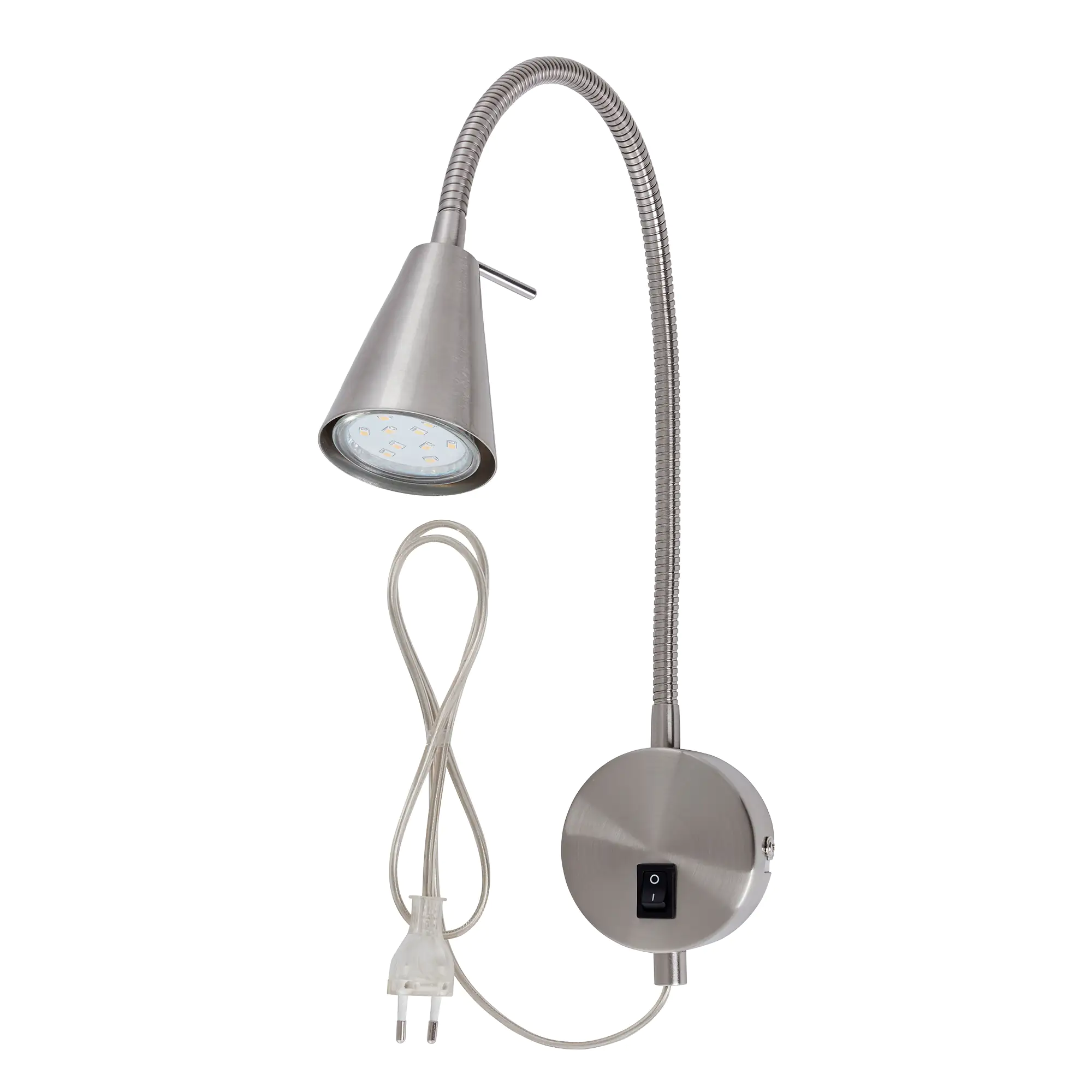 Briloner LED Wandleuchte Comfort Light GU10 nickel matt 20,5 cm 5 W