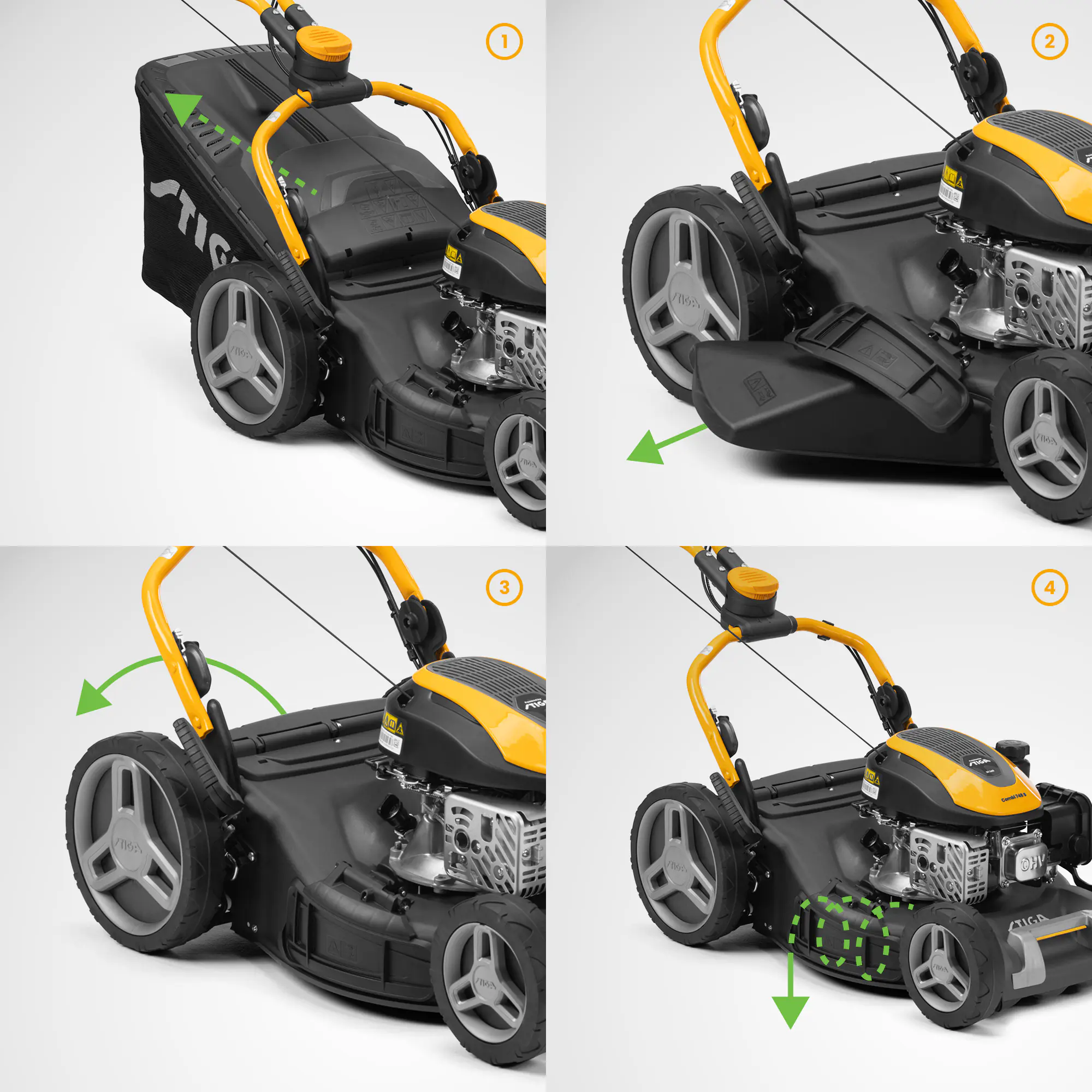 Stiga Benzin-Rasenmäher Combi 748 S 2,2 kW 46 cm Schnittbreite