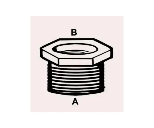 Cornat Reduzierstück messing 1/2" x 3/8" Innen- und Außengewinde