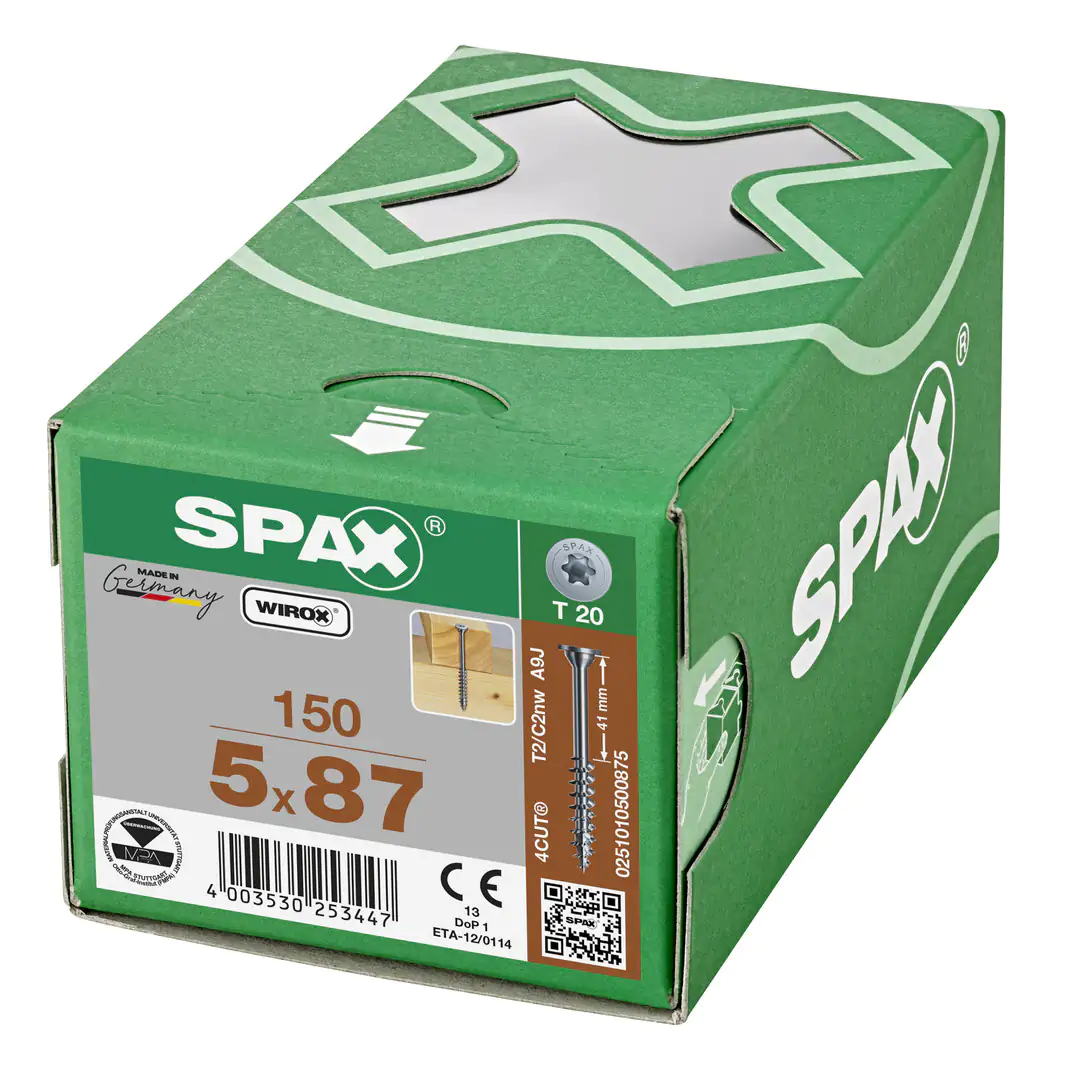 Spax Universalschrauben 5.0 x 87 mm TX 20 - 150 Stk.