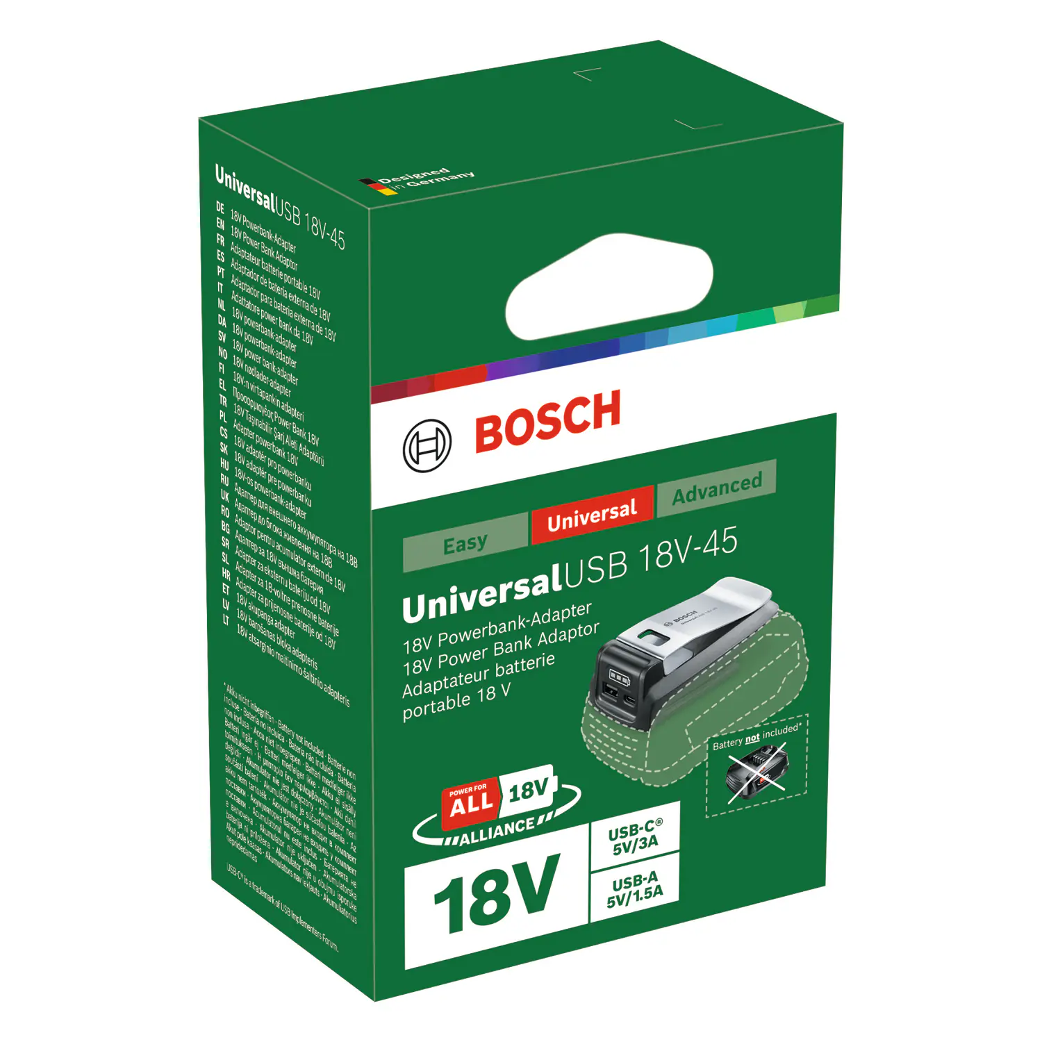 Bosch Powerbank-Adapter UniversalUSB 18V-45