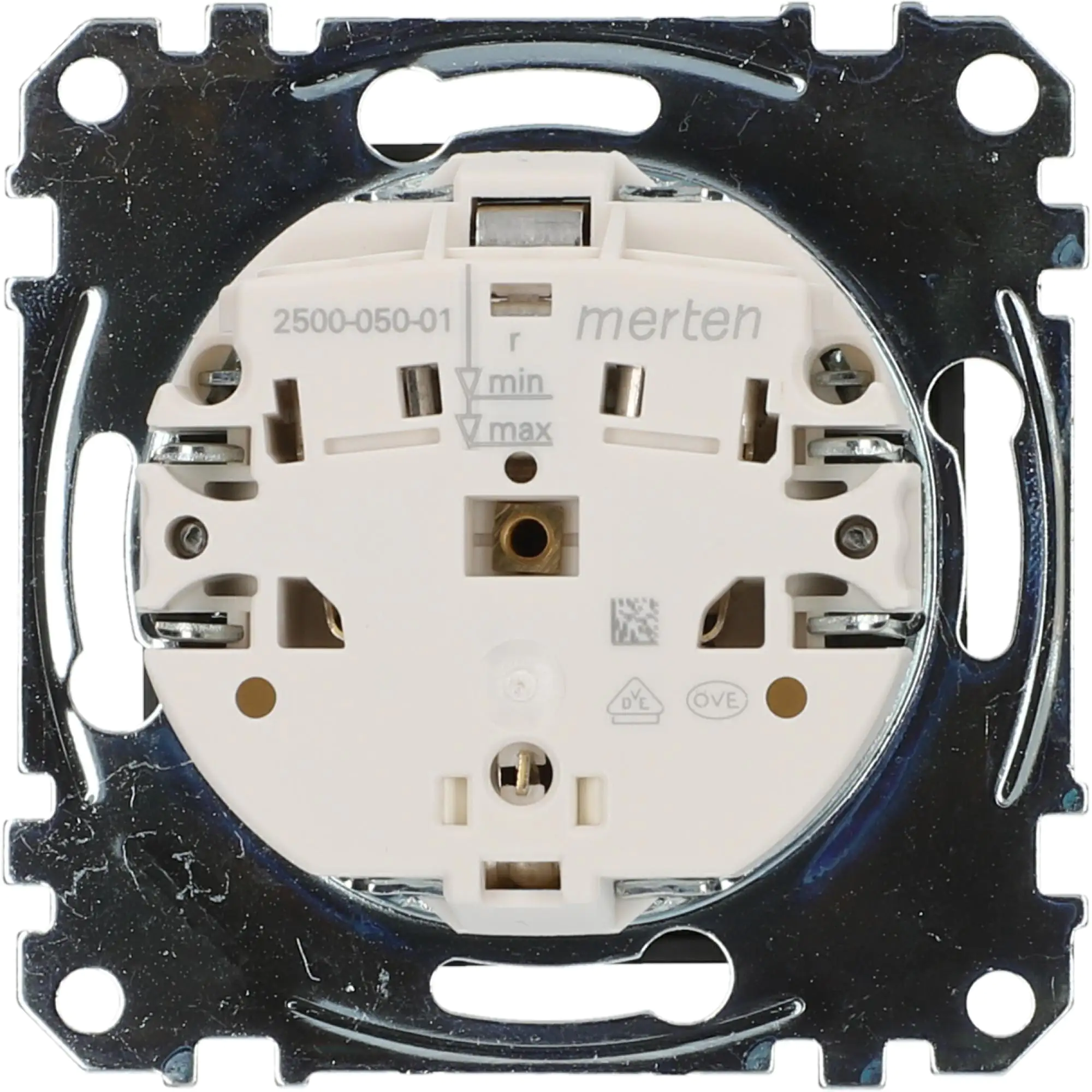 Merten Steckdose mit Klappdeckel System M, anthrazit, MEG2311-0414