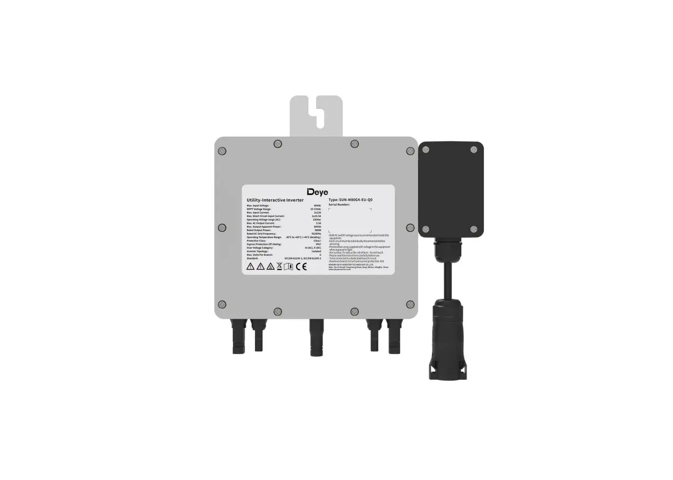 SunEnergyXT Balkonkraftwerk 900 Wp Wifi fähig Deye Wechselrichter