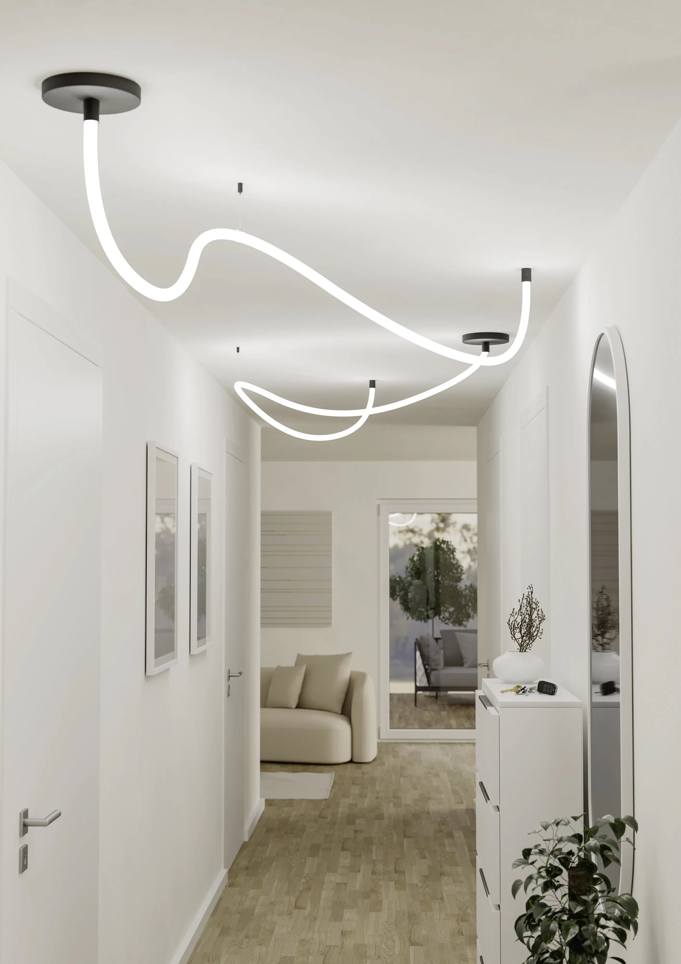 Eglo LED-Lichtschlauch Glow 3 m neutralweiß