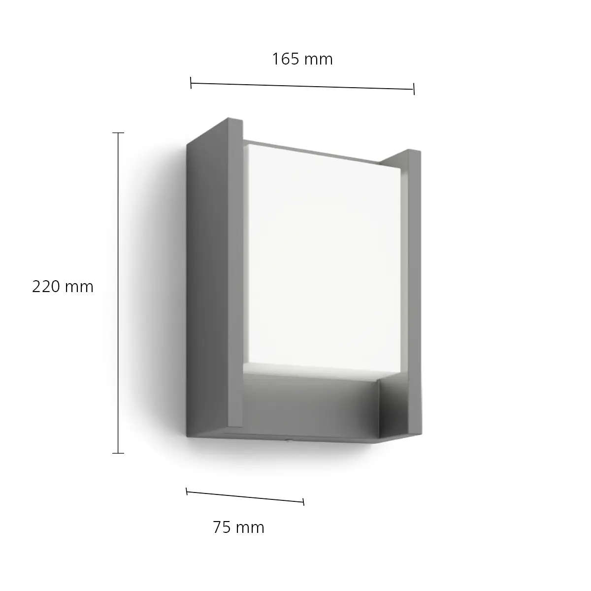 Philips LED Außenwandleuchte Arbour anthrazit warmweiß