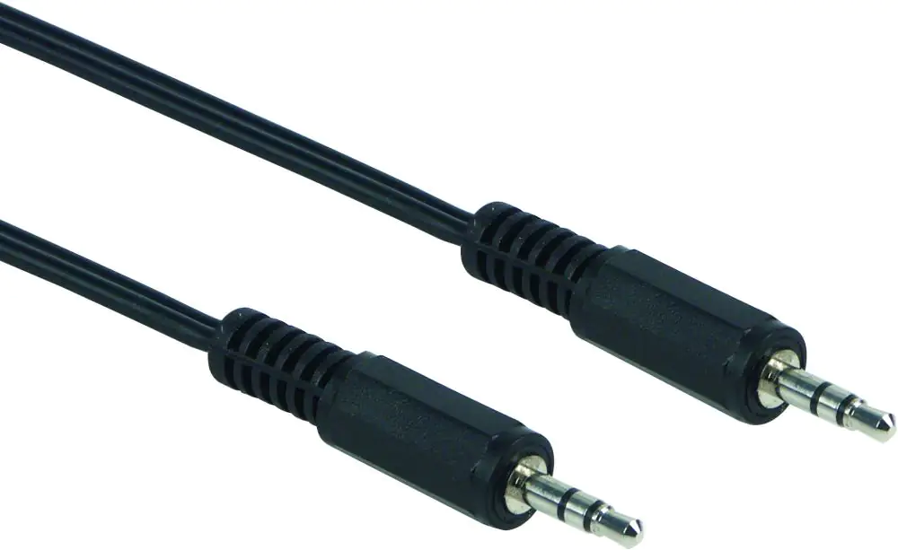 Schwaiger Audio Anschlusskabel TFS3150 533 Klinke schwarz, 1,5m, 1x 3,5mm Klinken Stecker / 1x 3,5mm