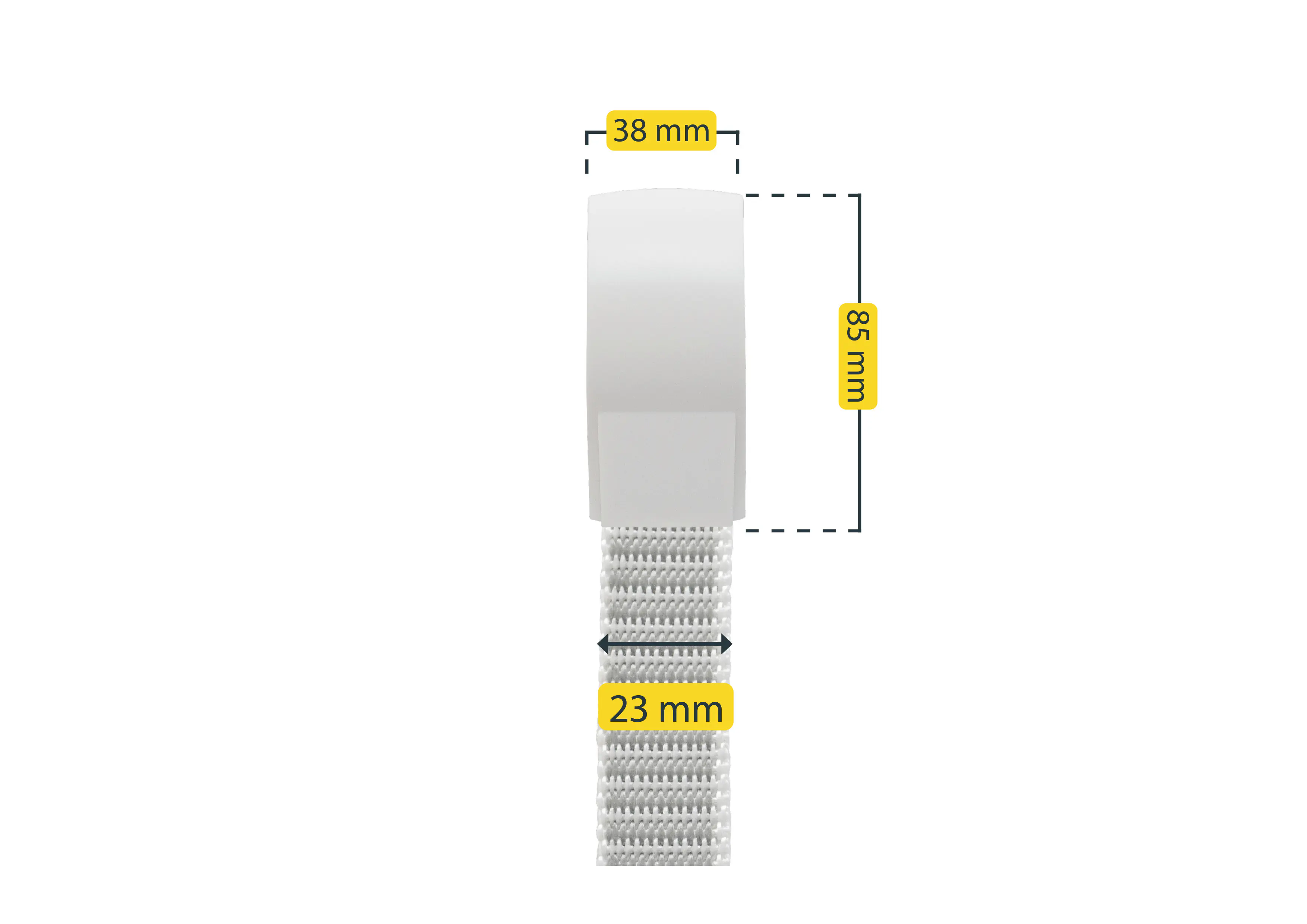 Schellenberg Gurtführung Duo Plus System Maxi weiß für schwere Rollläden