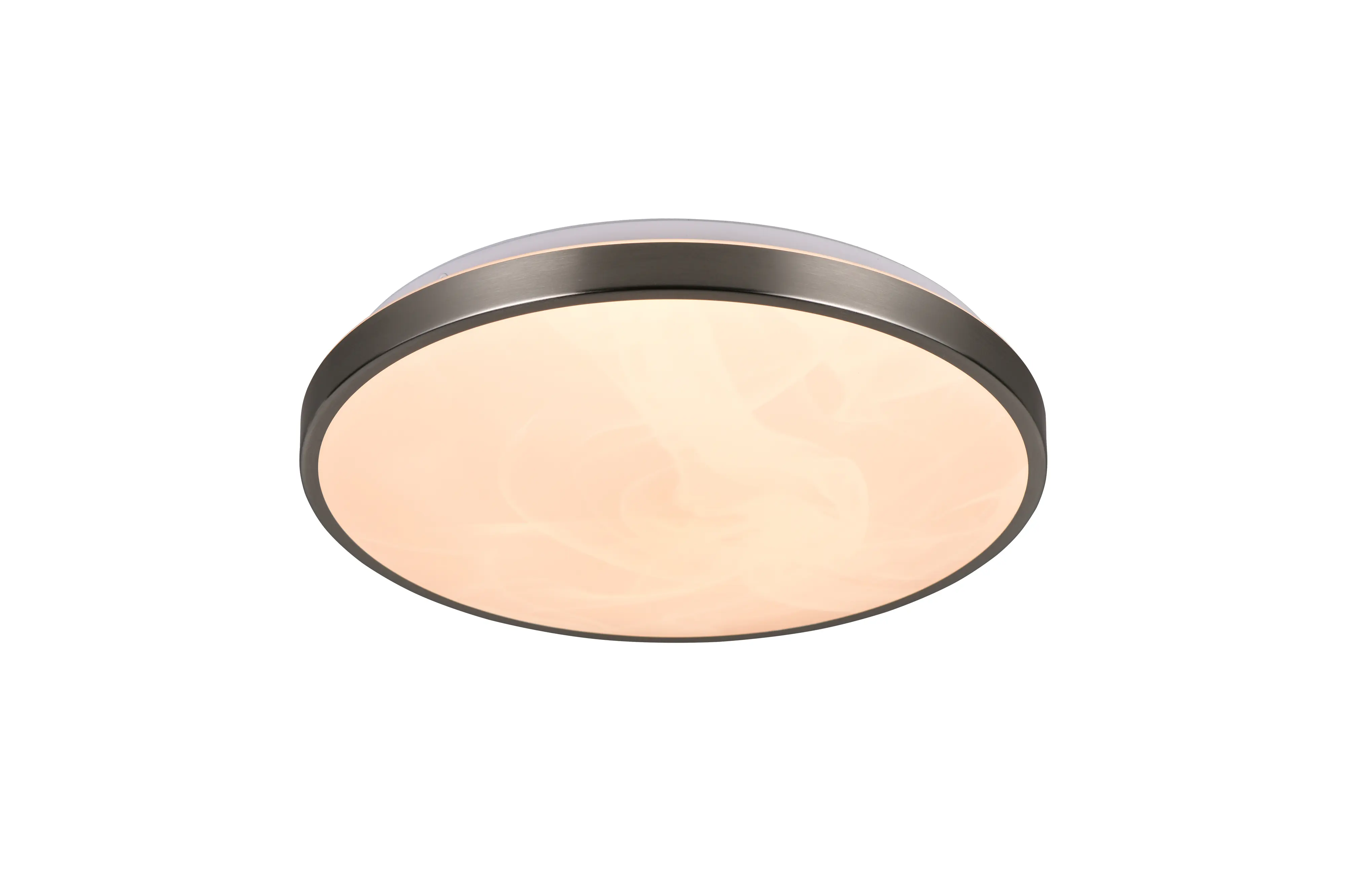 Trio LED-Deckenleuchte Fena Ø38,5 cm Nickel matt DIP-Switch