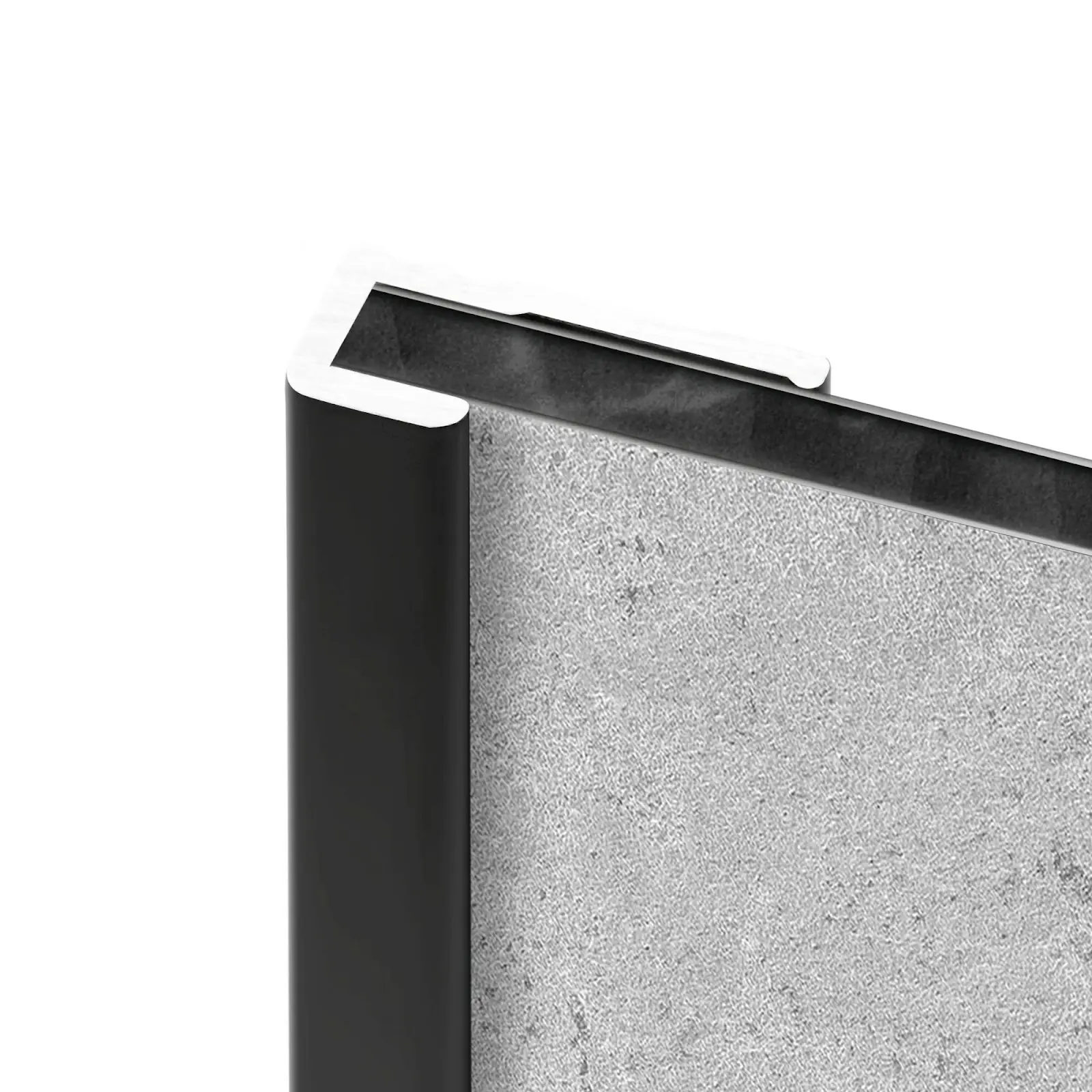 Schulte Endprofil für Duschrückwände DecoDesign 255 cm mattschwarz 