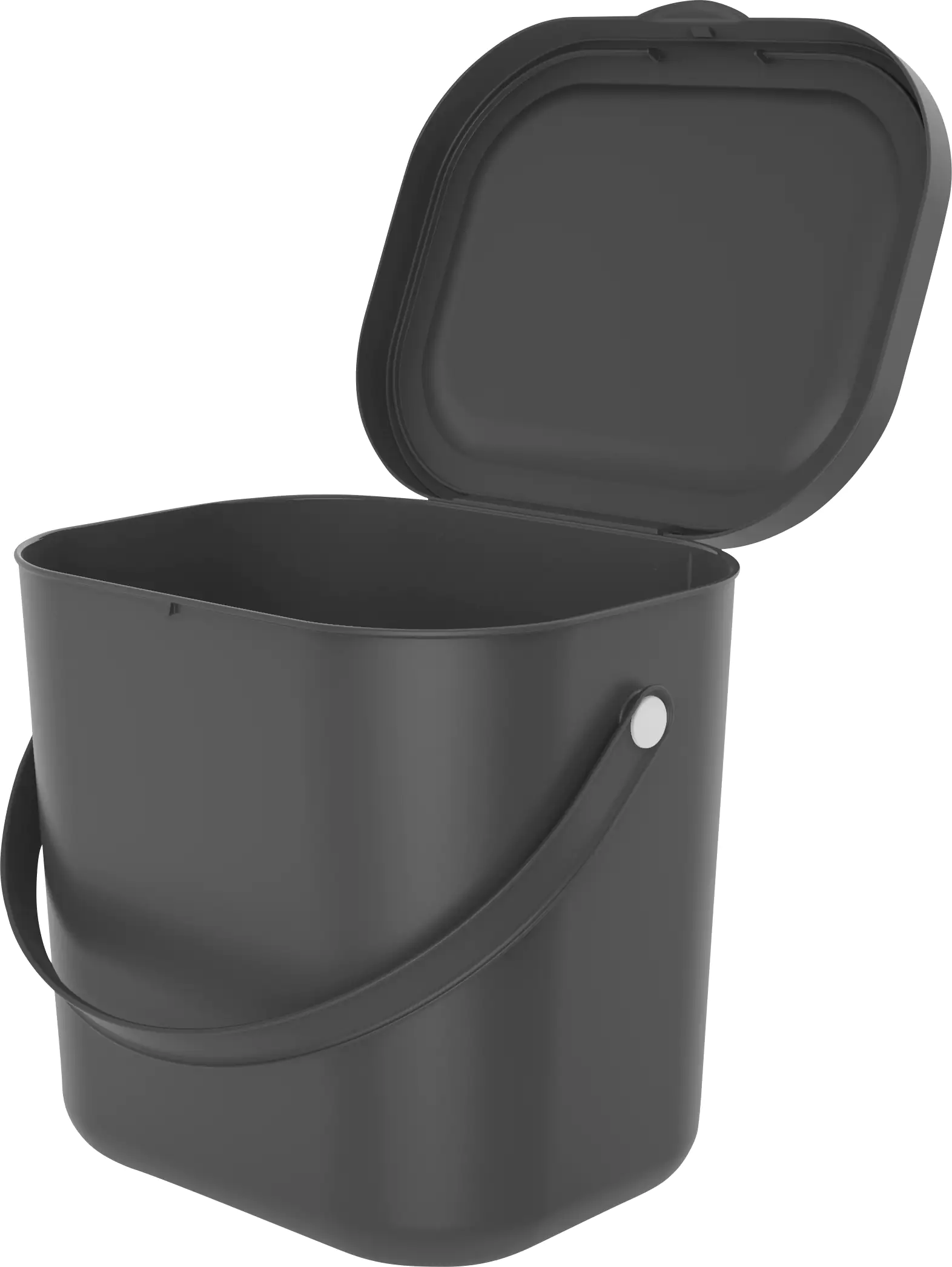 Rotho Mülltrennungssystem Albula 6 L anthrazit Recyclingbehälter