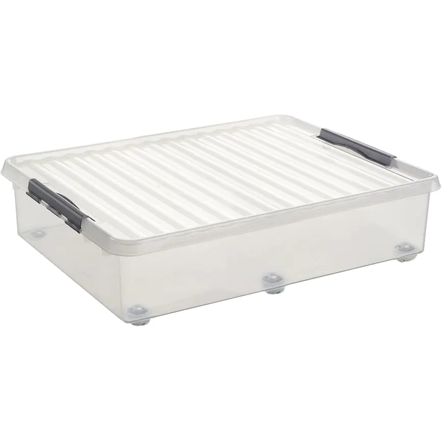Sunware Rollerbox  Q-line 60L transparent metallfarbig 80 x 50 x 20 cm