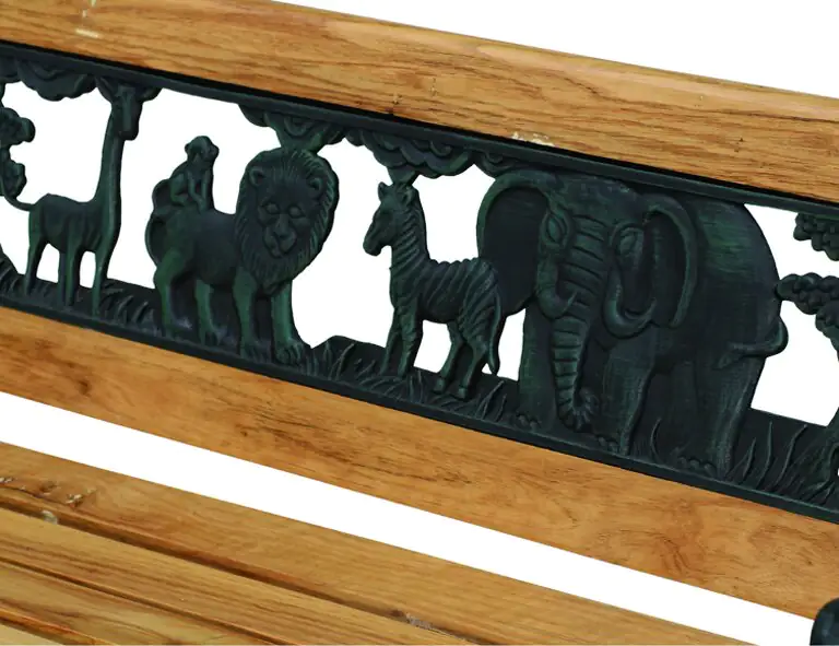 Siena Garden Kindergussbank Zoo-Park 41 x 84 x 52,5 cm