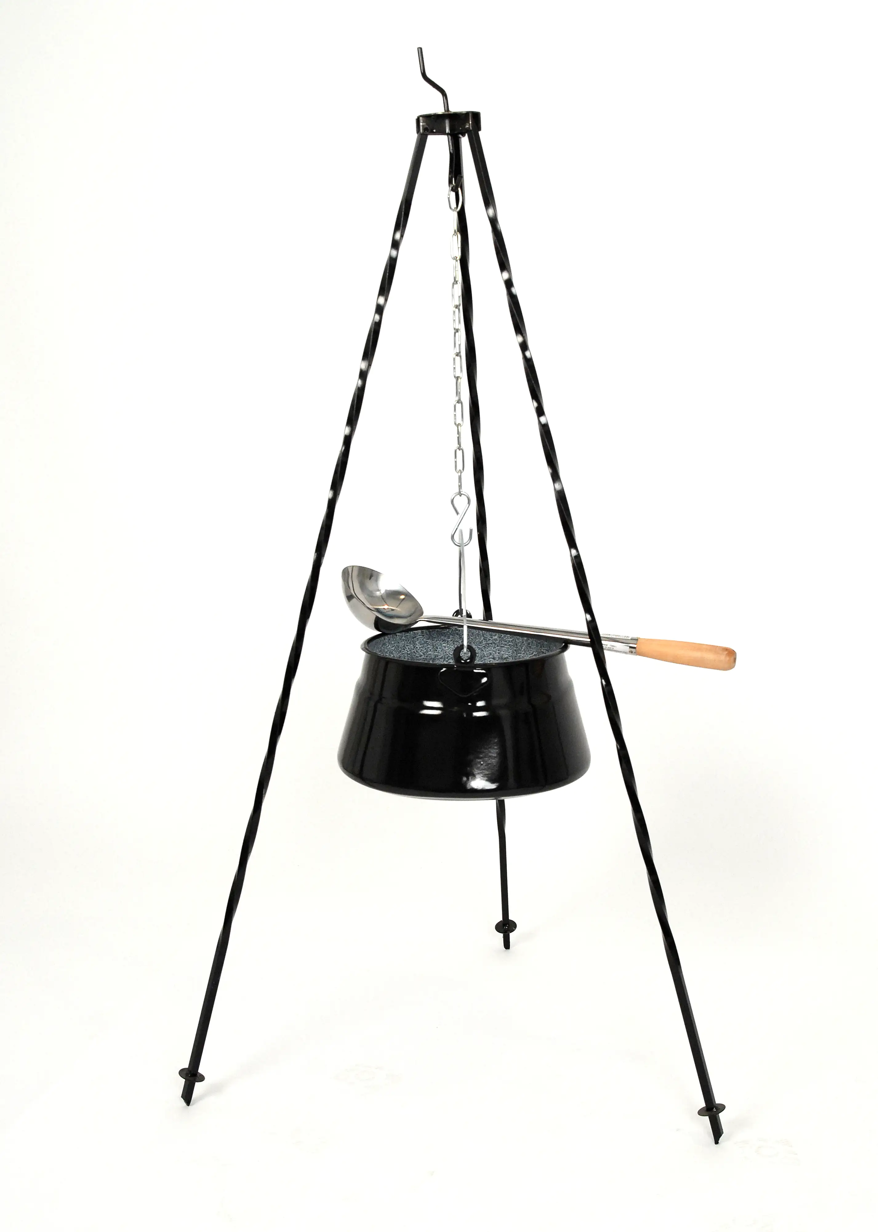 Su-Deco Gulaschkessel rustikal 30 Liter schwarz granit