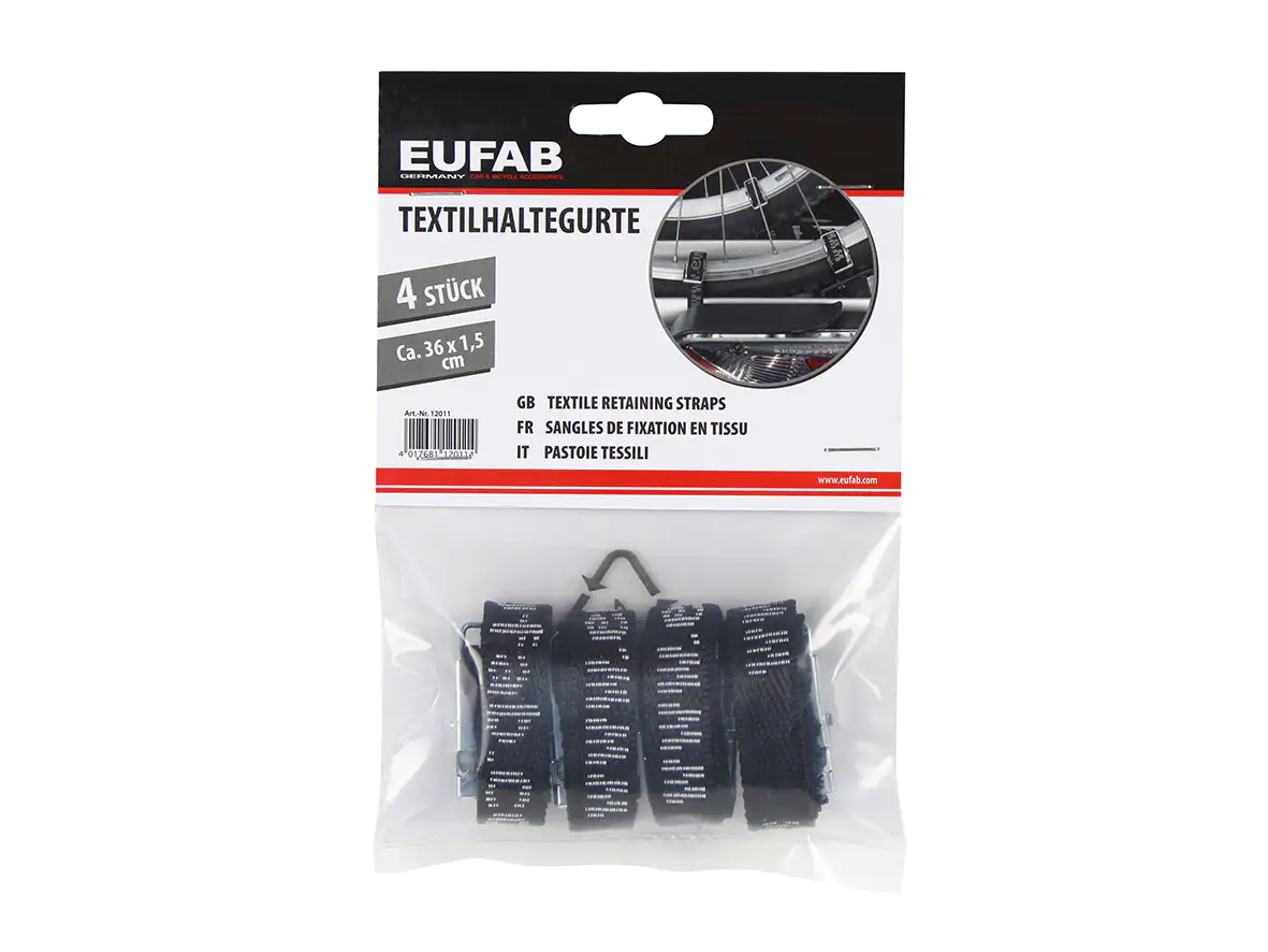 EUFAB Textilspanngurte 36cm, 4 Stück