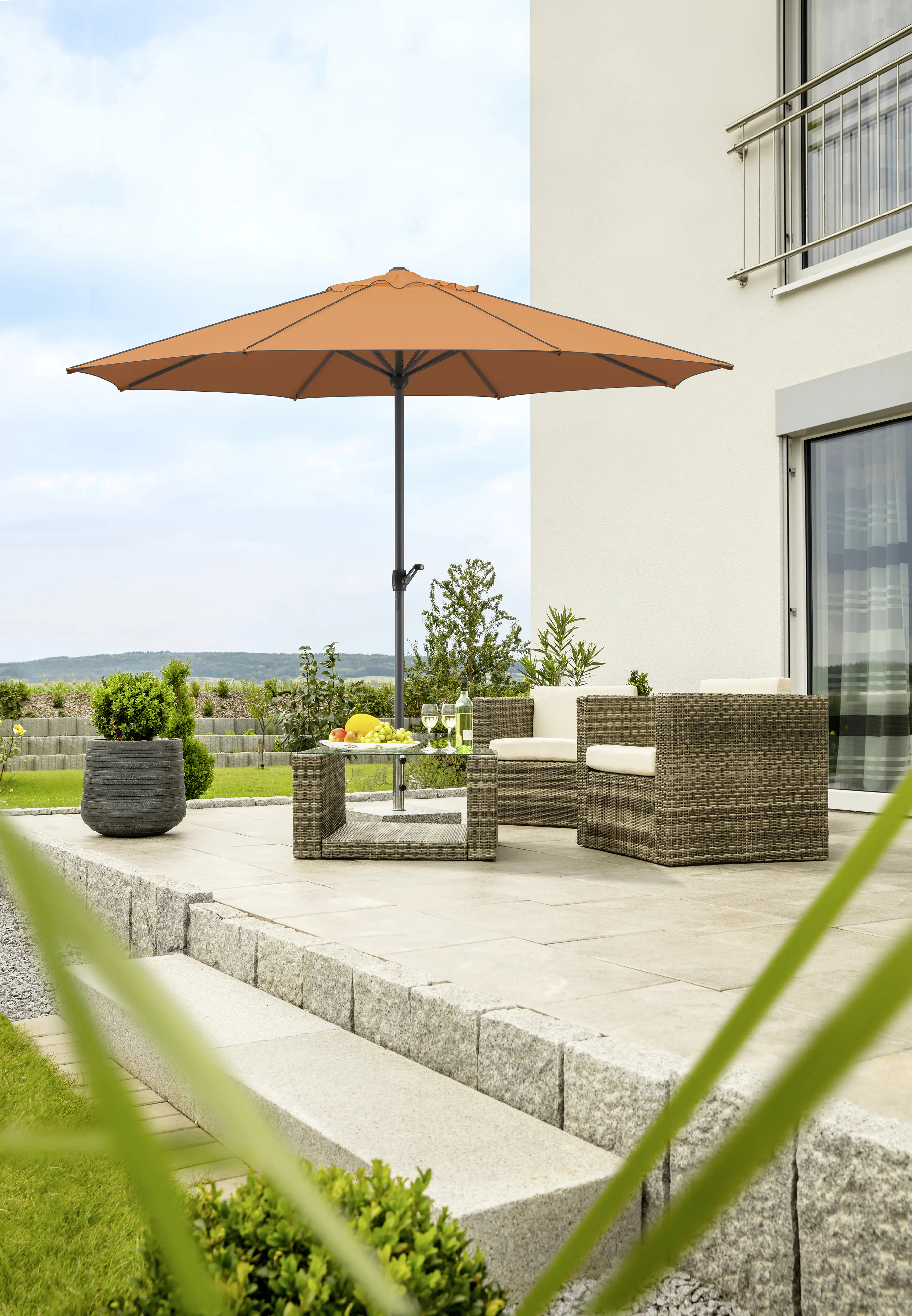 Schneider Sonnenschirm Adria terracotta Ø 350 cm