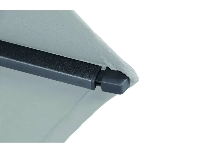 Siena Garden Mittelstockschirm Avio grau Ø 300 cm